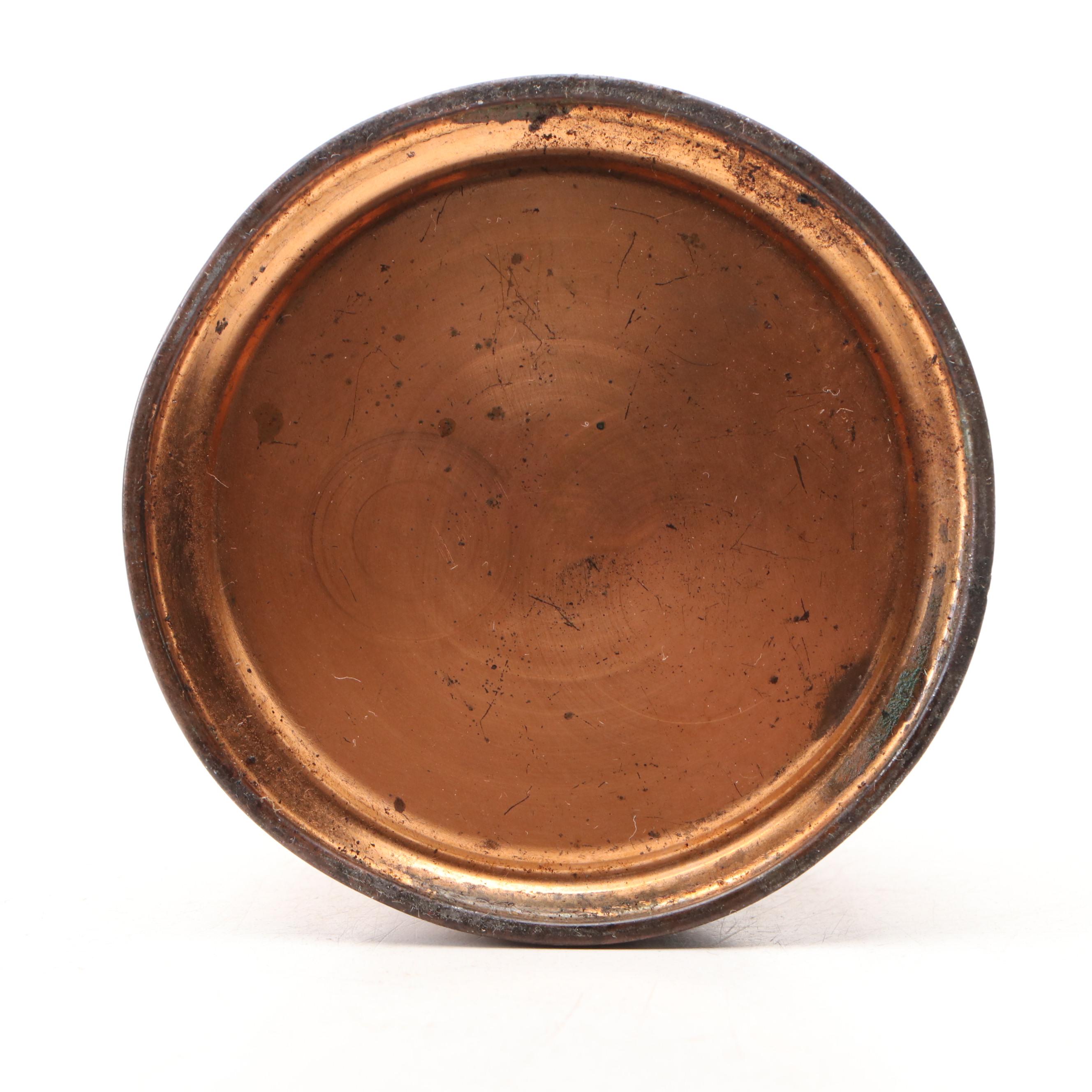 Eagle Copper Oil Can with Other Oil Cans, Vintage