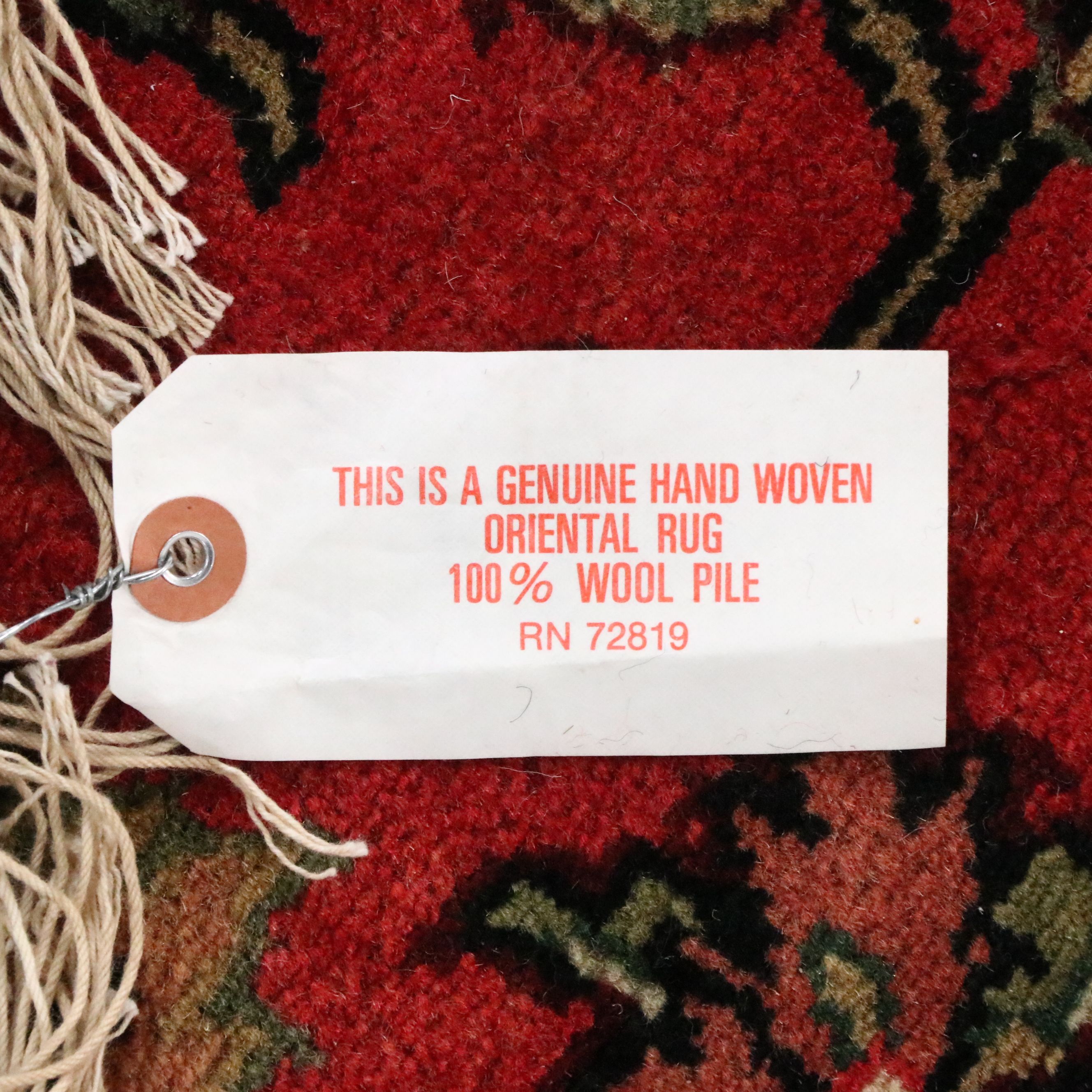 6'5 Round Hand-Knotted Indo-Persian Heriz Area Rug