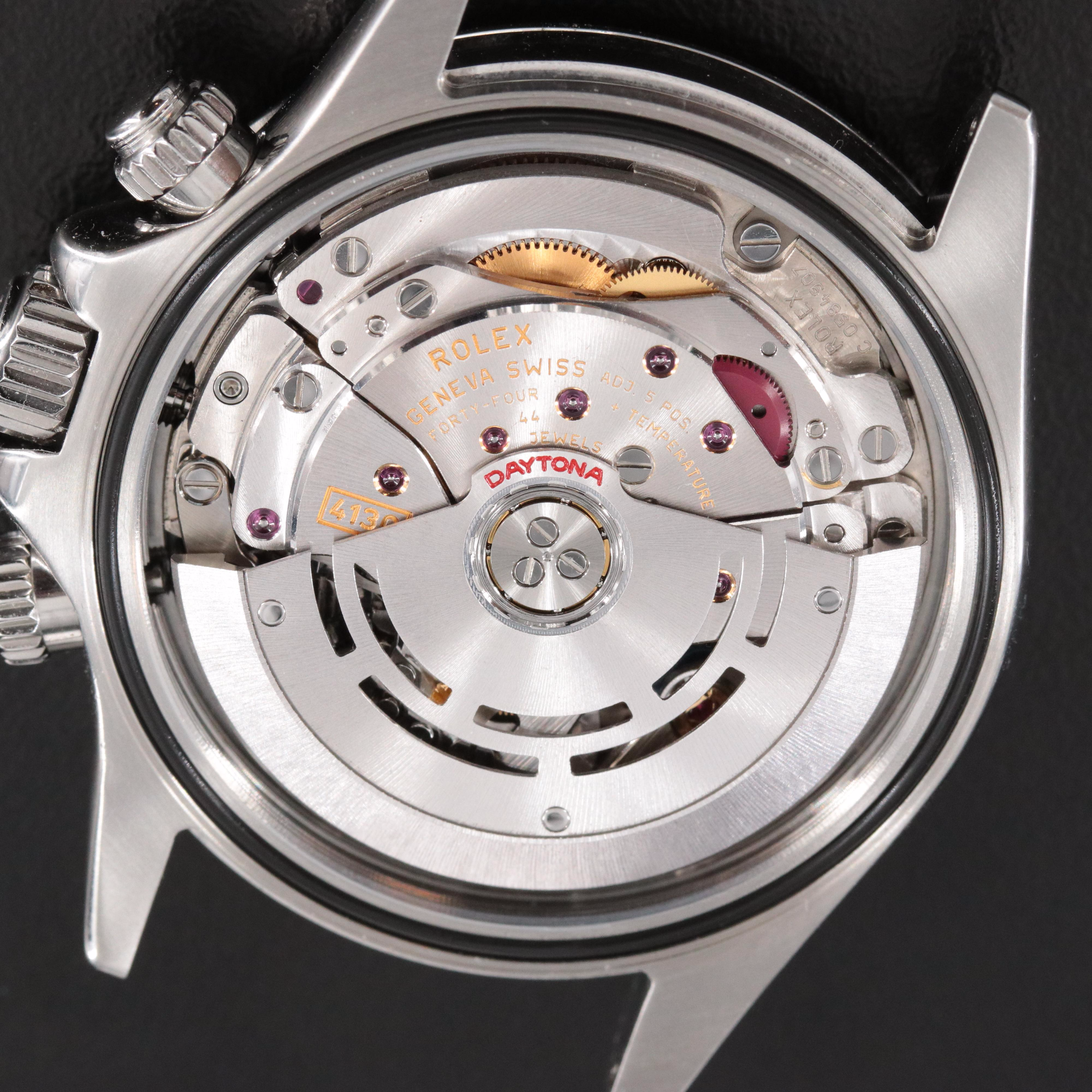 Rolex Daytona Black 116520 Officially Certified Cosmograph Watch