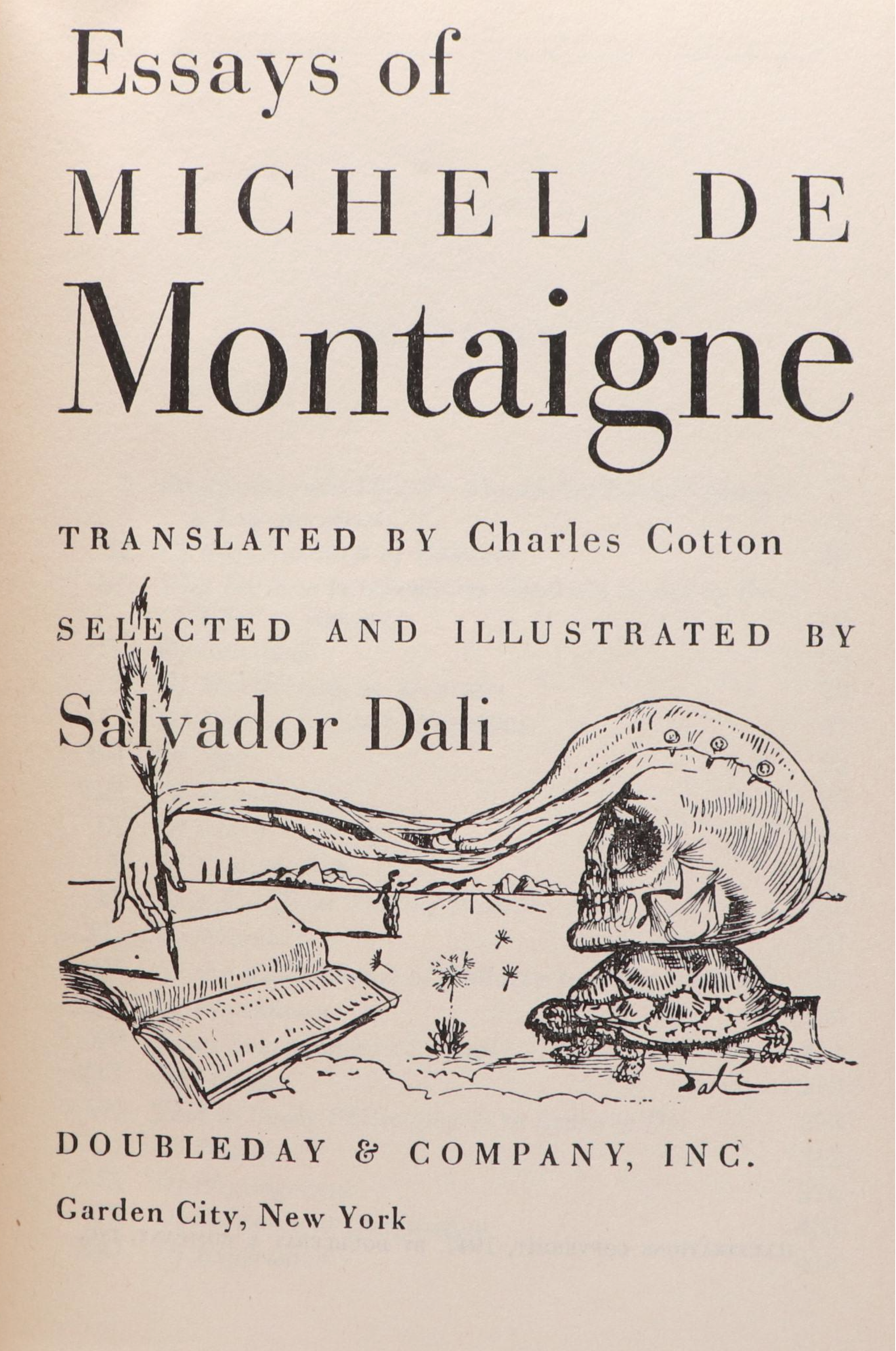 Salvador Dalí Illustrated "Essays of Michel de Montaigne," 1947