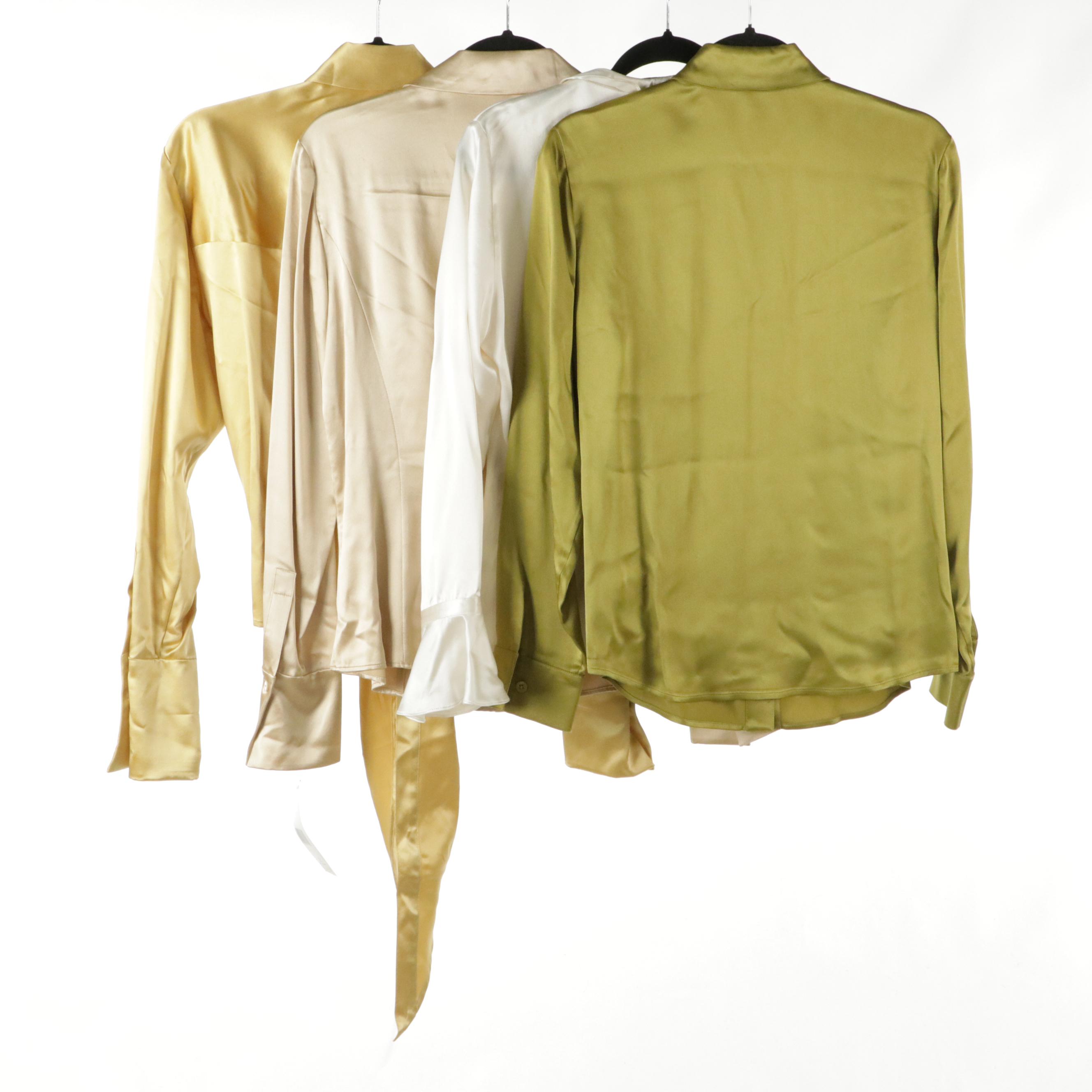 Silk Button-Down Blouses from Ellen Tracy, Dana Buchman and More