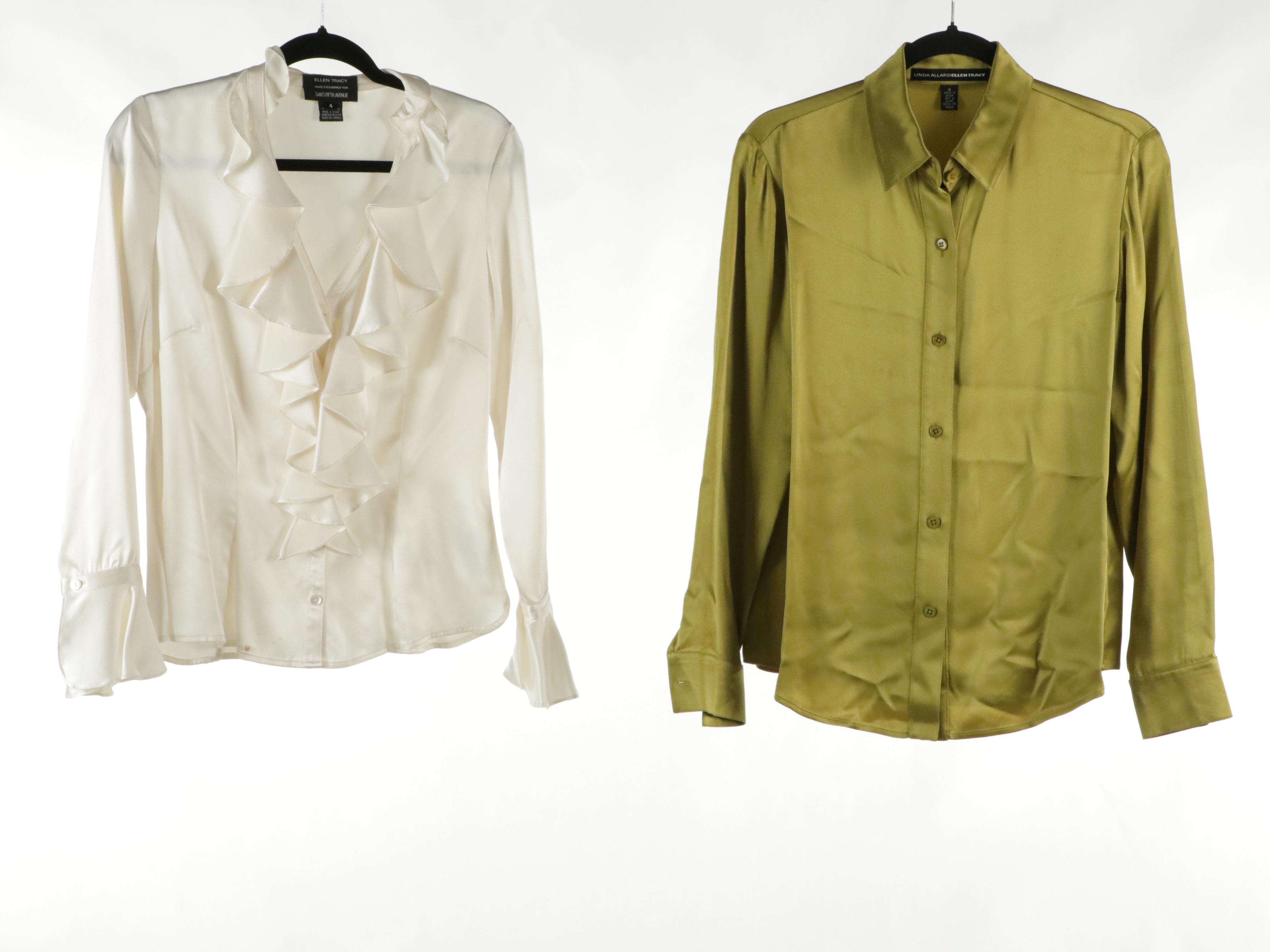 Silk Button-Down Blouses from Ellen Tracy, Dana Buchman and More