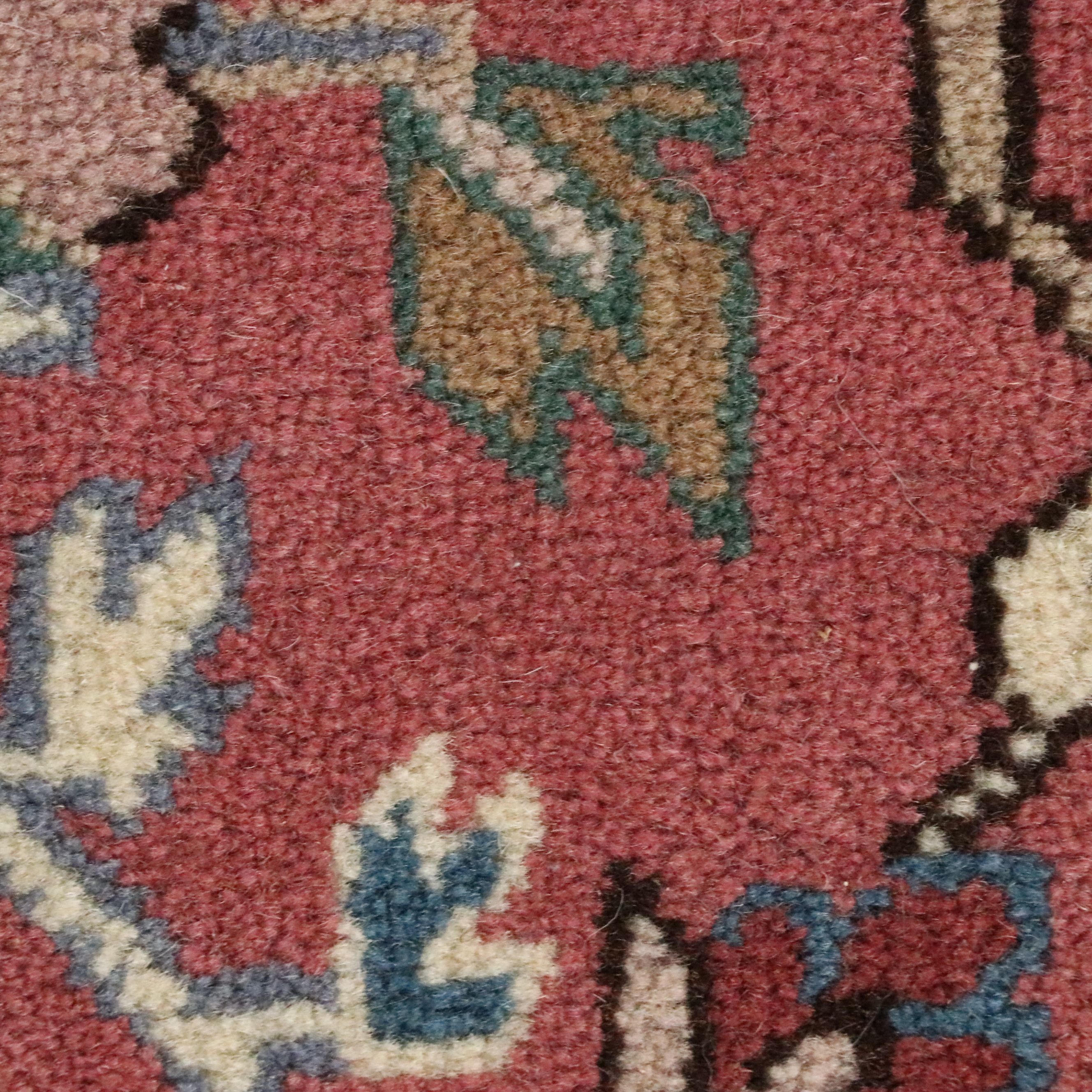 5'8 Round Hand-Knotted Romanian Bucharest Area Rug