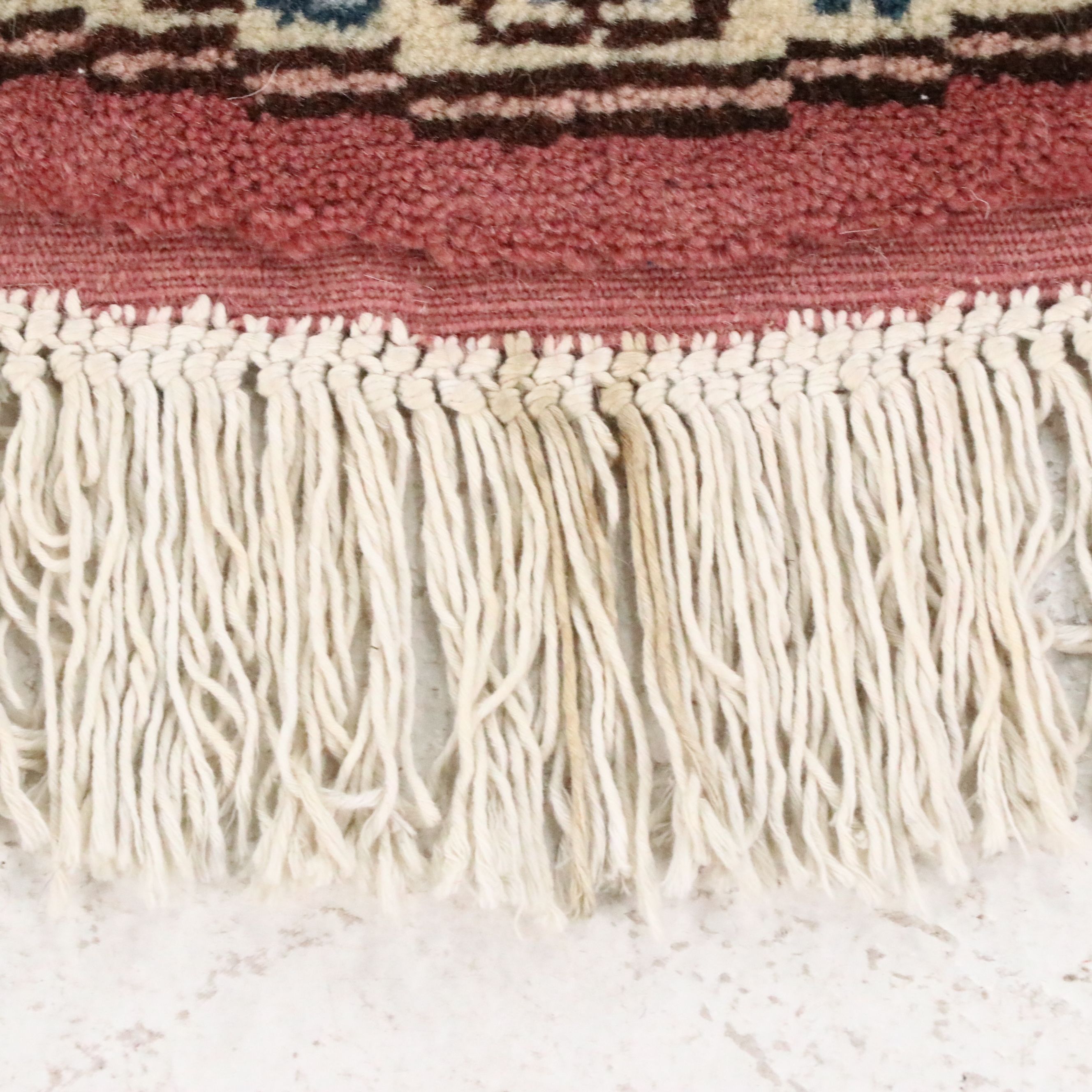 5'8 Round Hand-Knotted Romanian Bucharest Area Rug