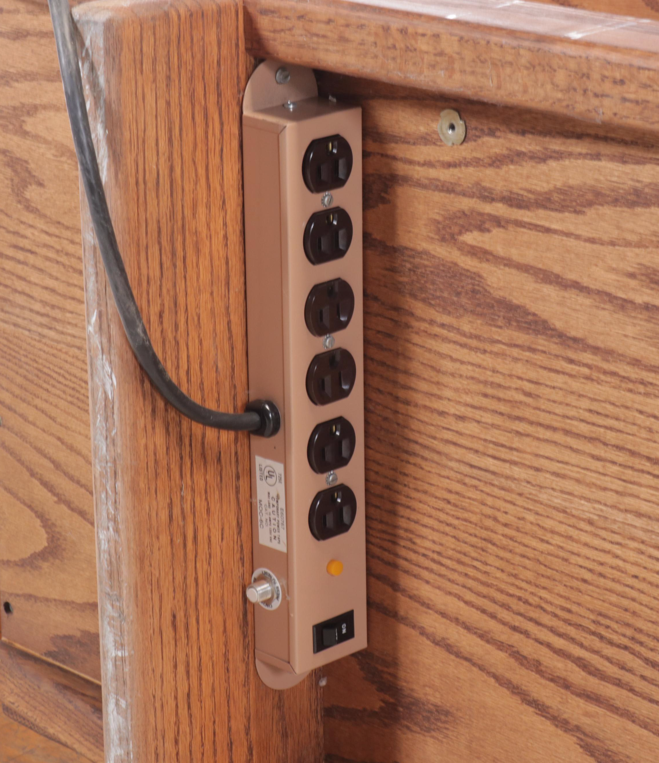 Italian Modern Style Oak Entertainment Cabinet