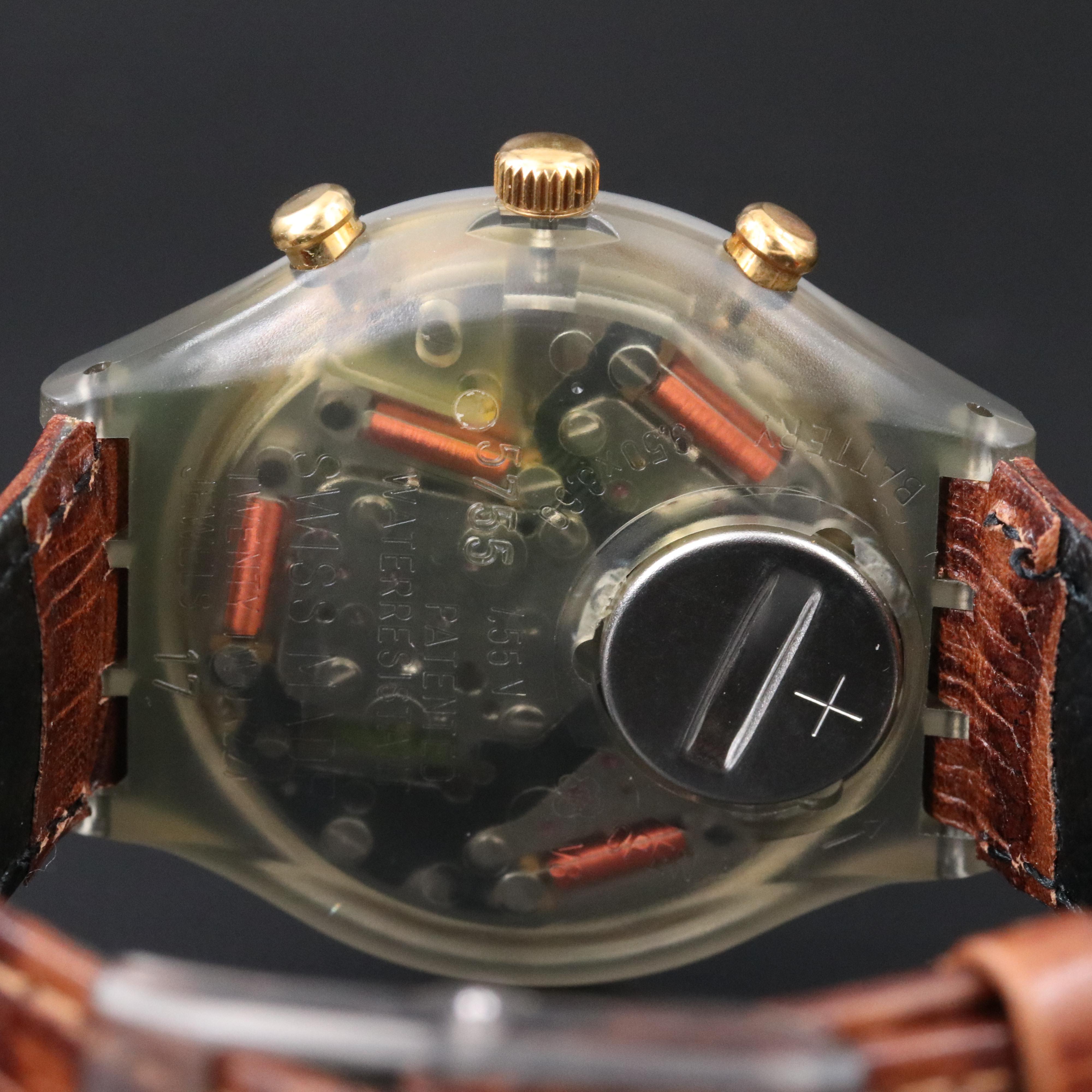 Swatch Goldfinger Chronograph Watch