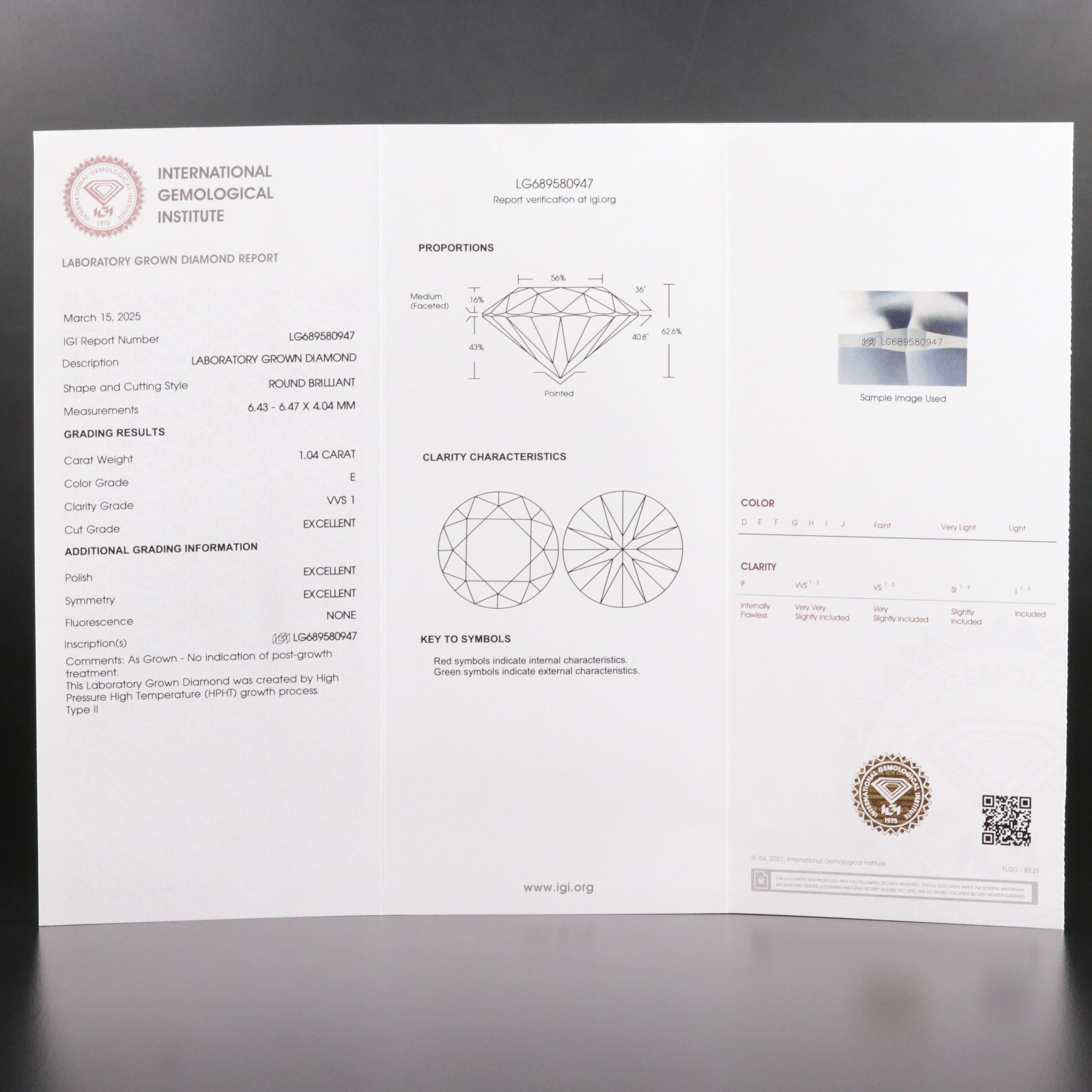 Platinum 2.08 CTW Lab Grown Diamond Stud Earrings with IGI Reports