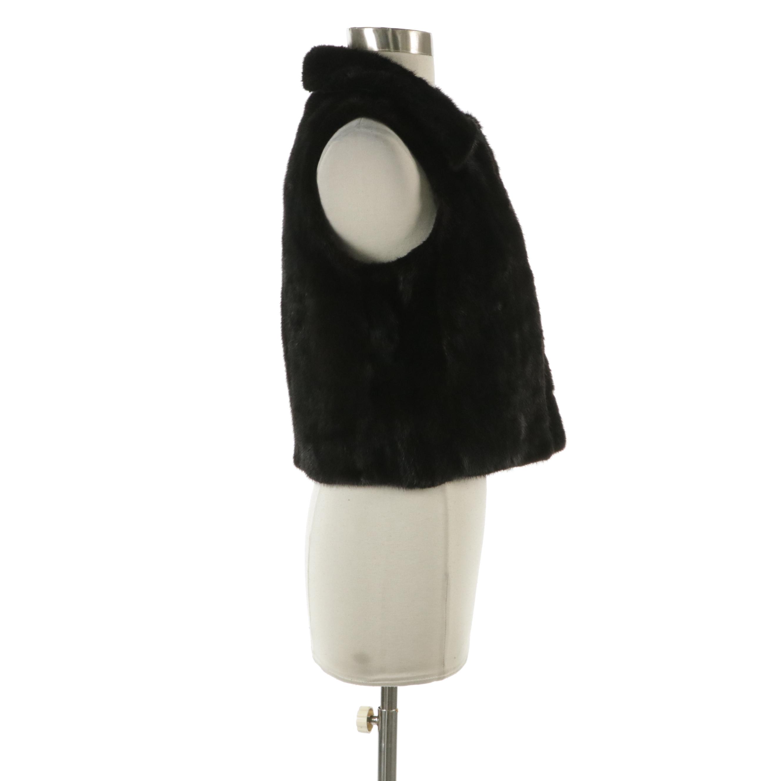 Mink Fur Crop Vest from Uhrik's Furs