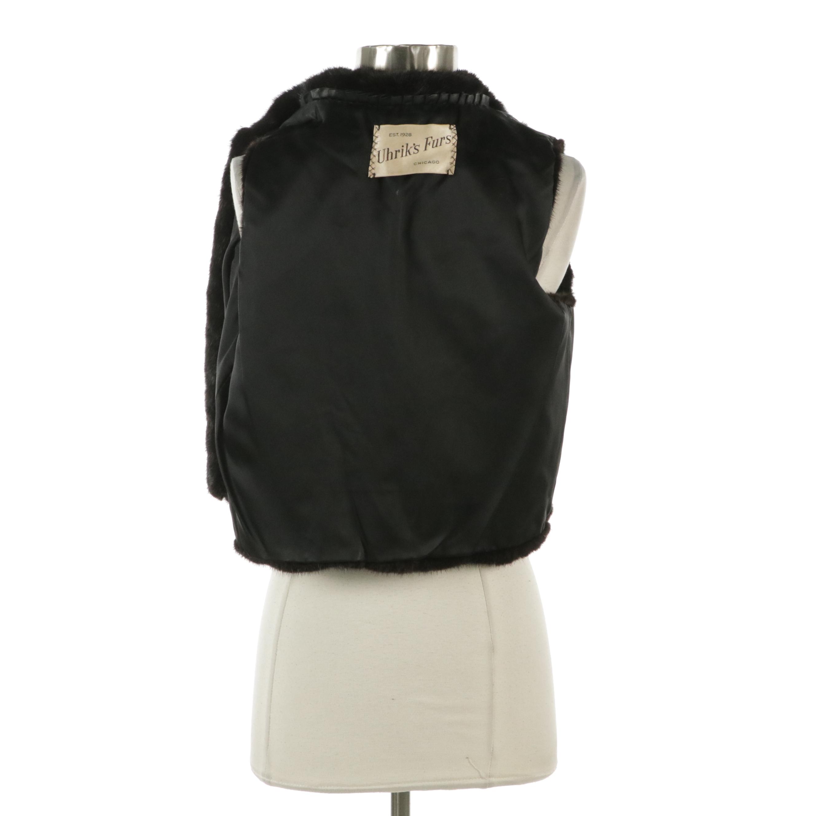 Mink Fur Crop Vest from Uhrik's Furs