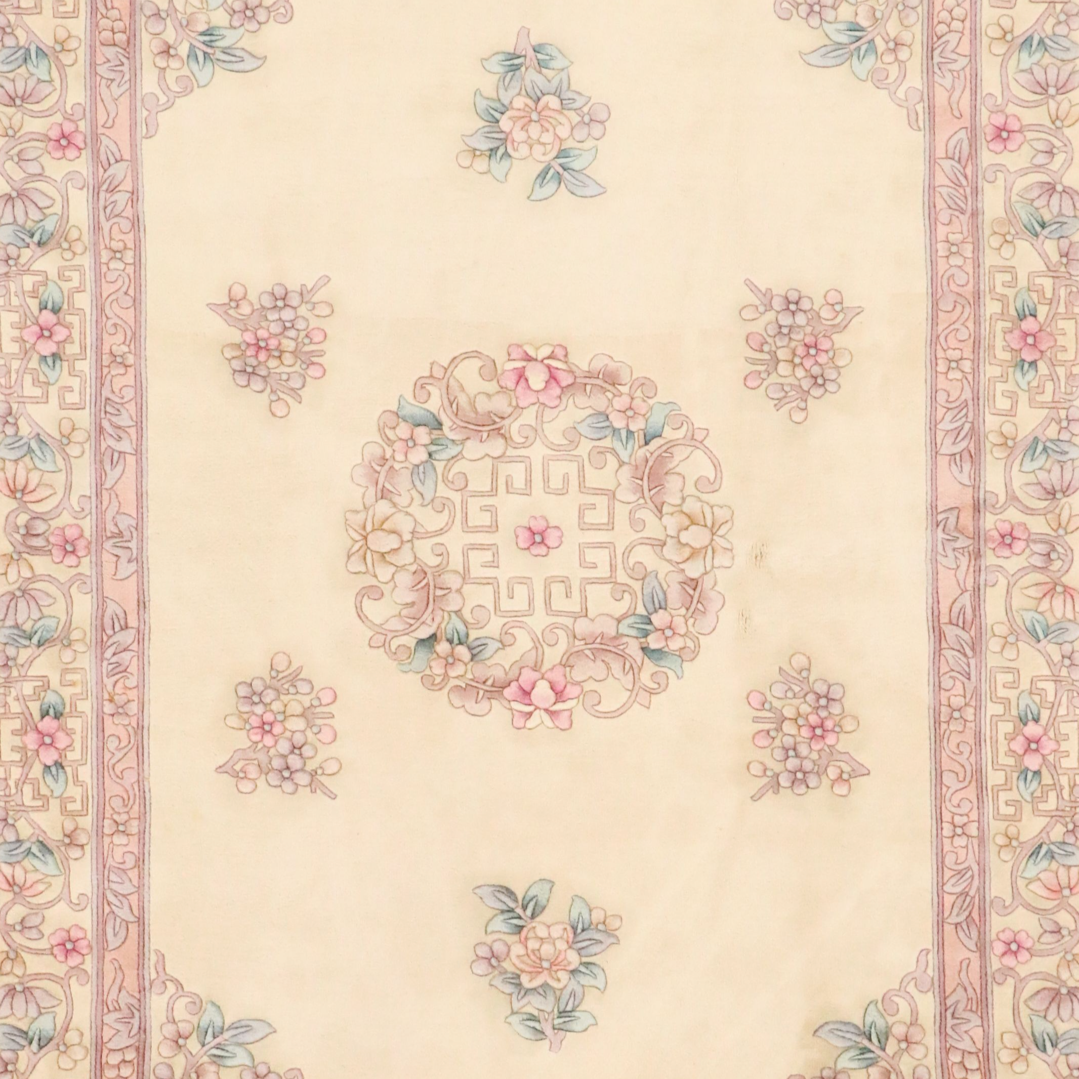 5'6 x 9' Hand-Knotted Chinese Peking Area Rug