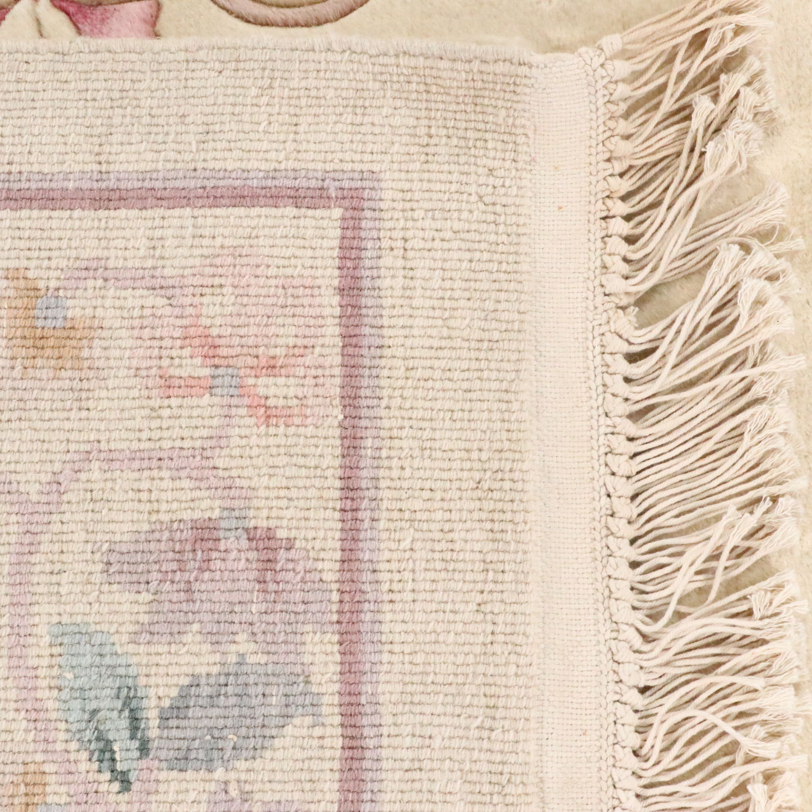 5'6 x 9' Hand-Knotted Chinese Peking Area Rug