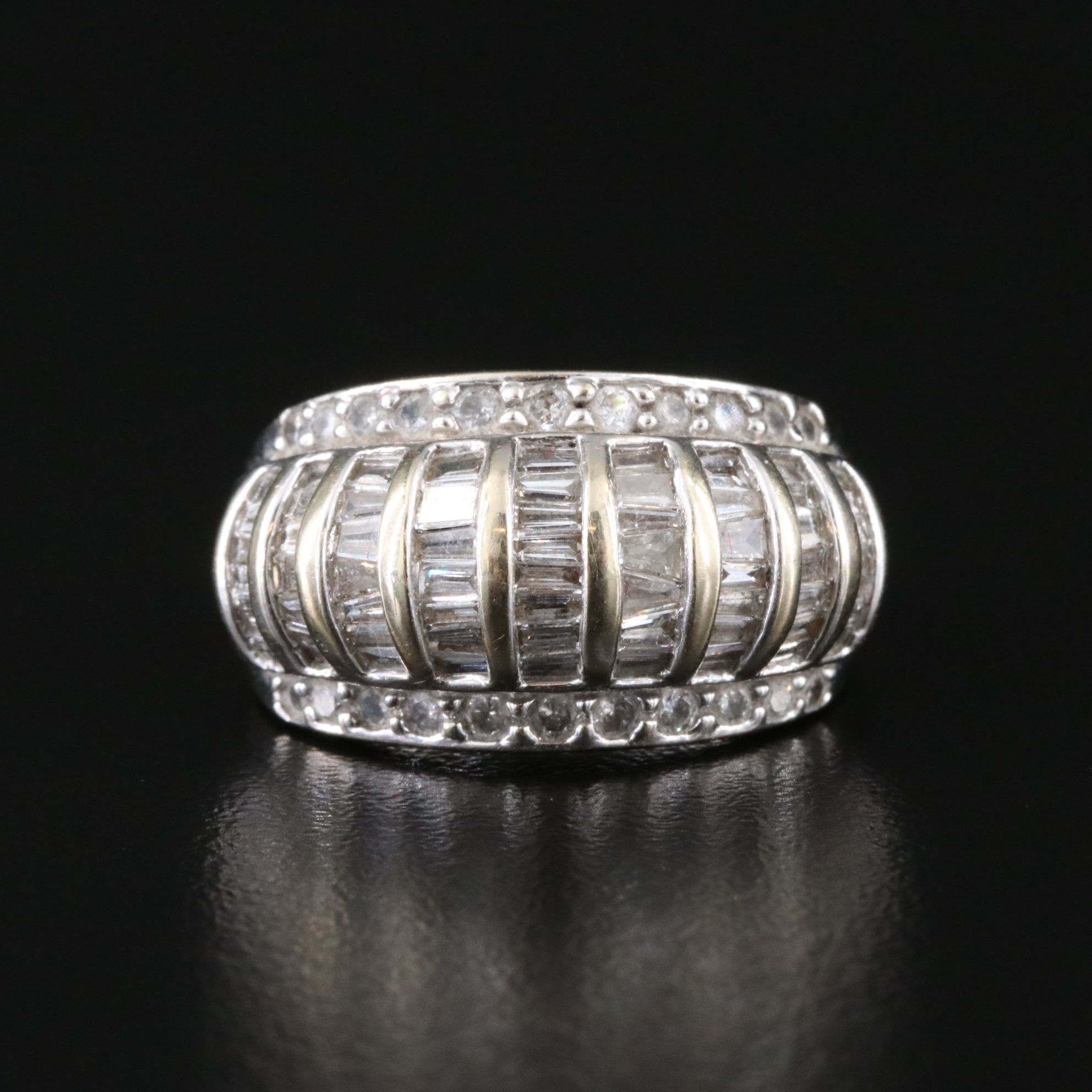 14K 2.07 CTW Diamond Tapered Ring