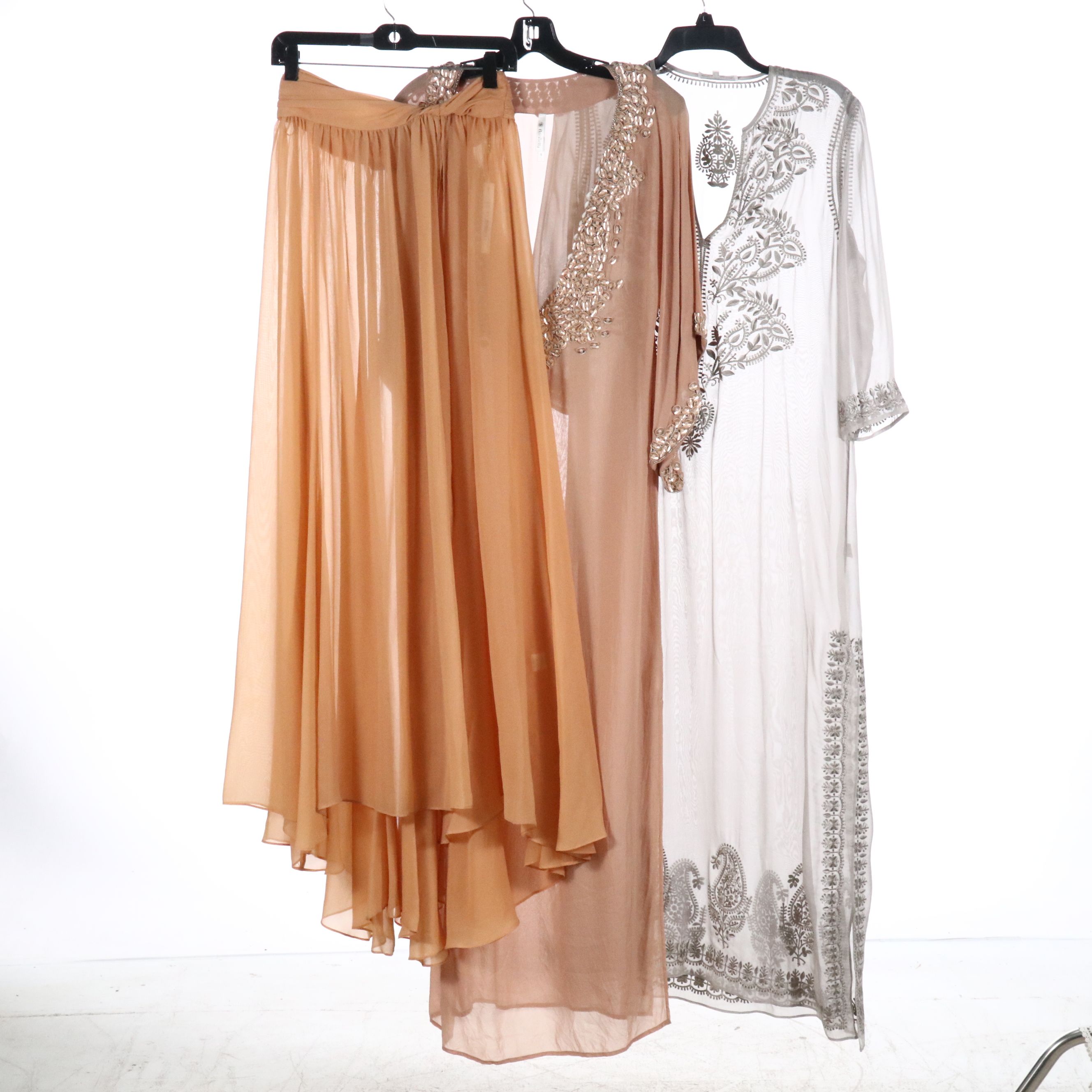 Florbella Silk Embellished, Mara Hoffman Printed and Other Kaftans and Coverups