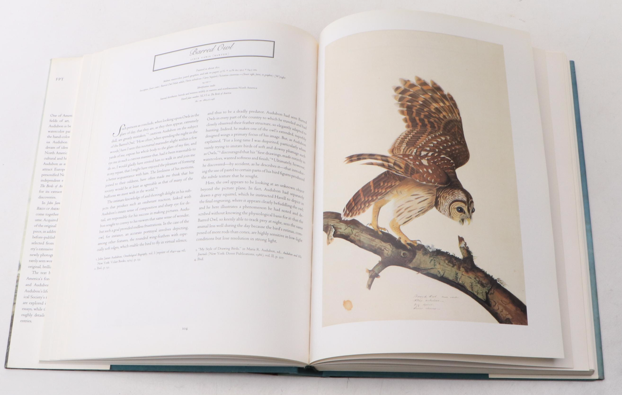 First Printing "John James Audubon: Watercolors for The Birds of America," 1993