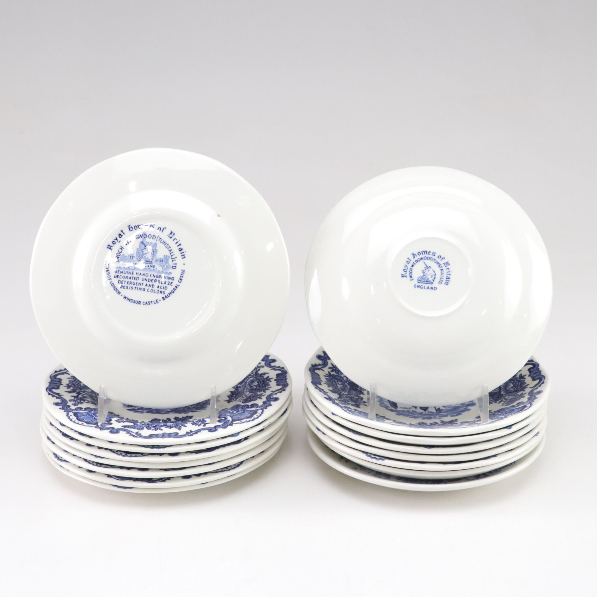 Enoch Wedgwood "Royal Homes of Britain" with Tea for One Set and Other Tableware