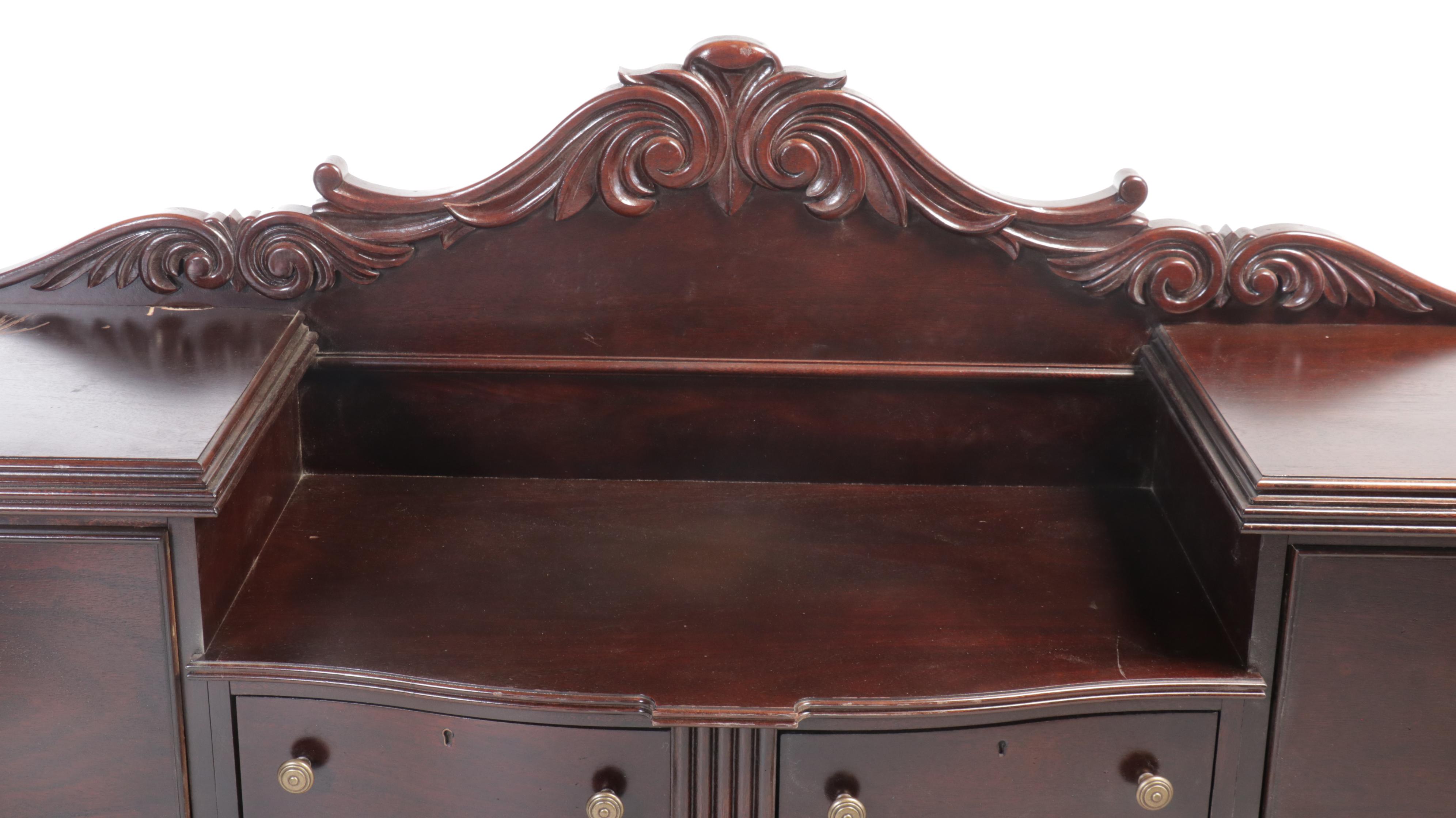 Stanley Furniture Double Pedestal Mahogany Buffet