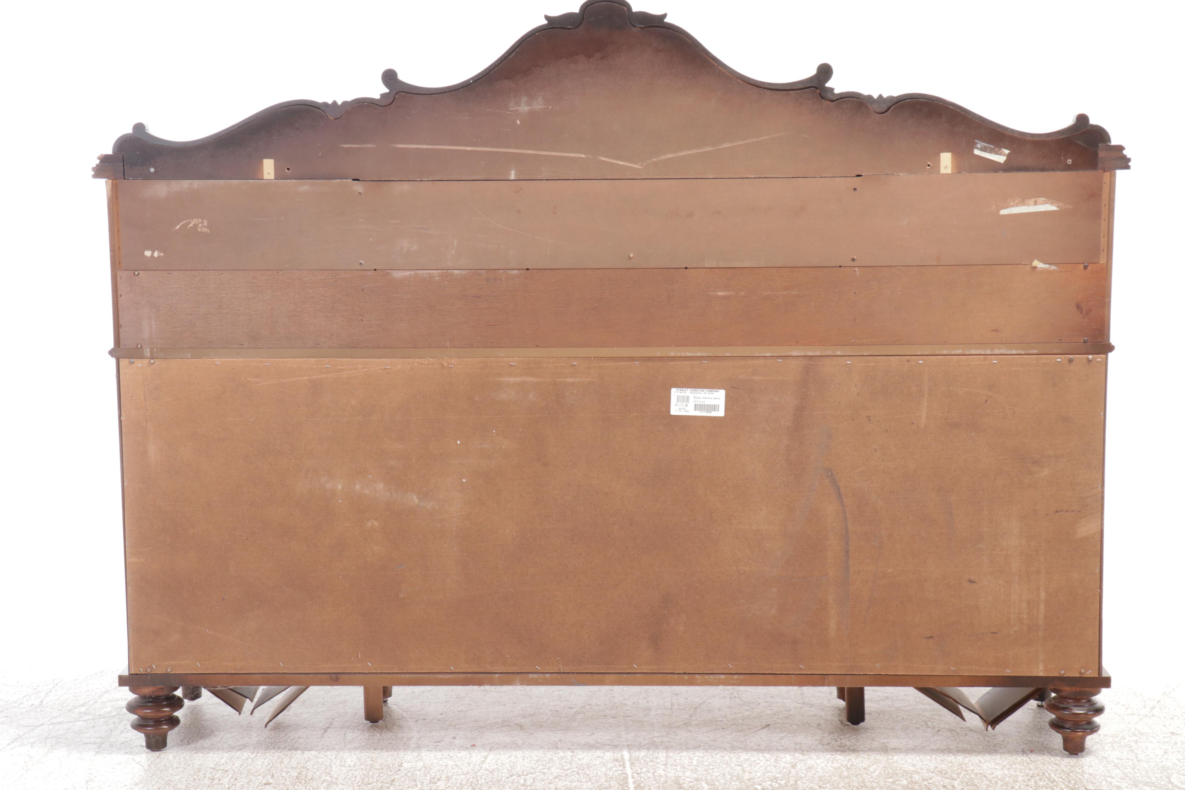 Stanley Furniture Double Pedestal Mahogany Buffet