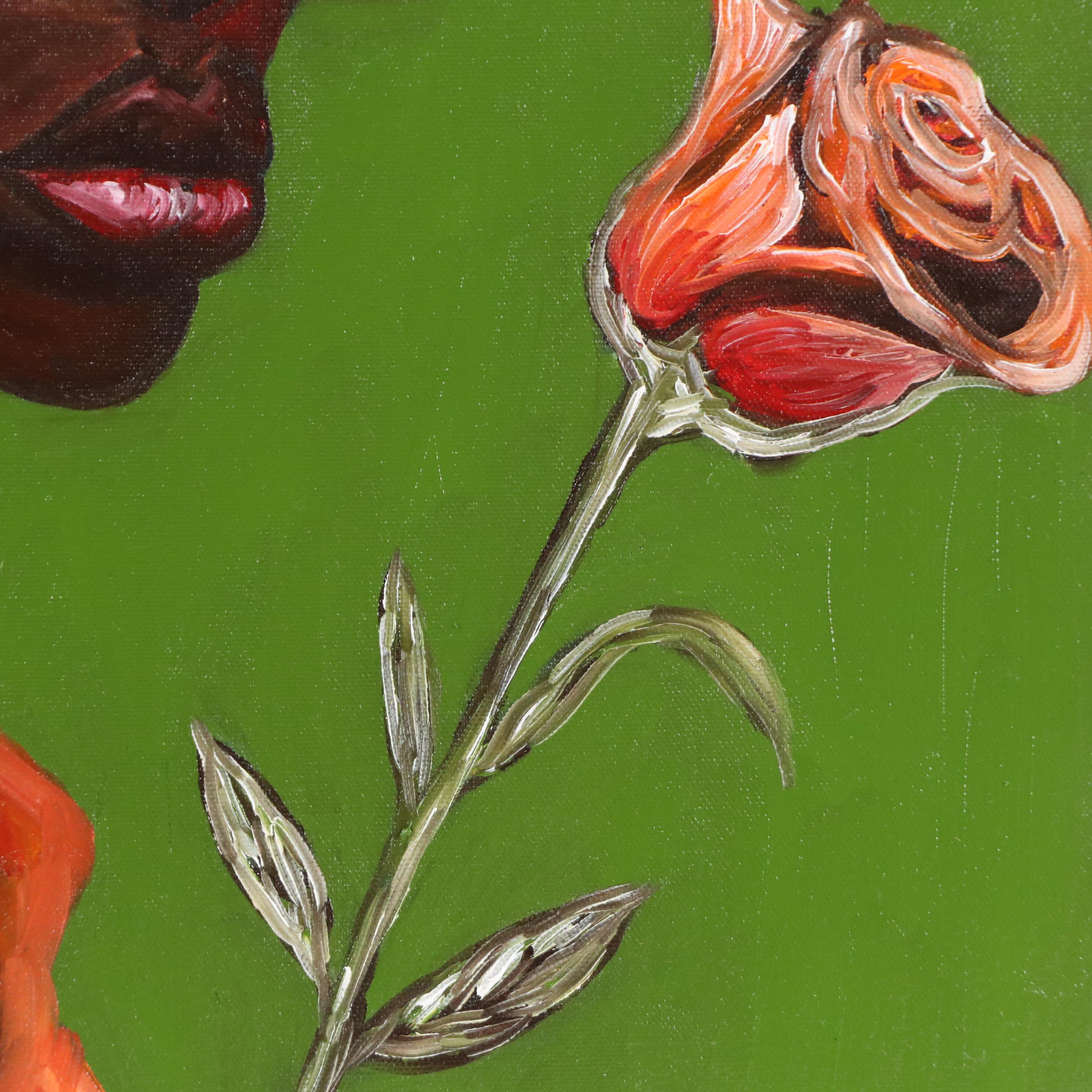 Oluwakemi Omowaire Oil Portrait Painting of Woman in Glasses, 2025