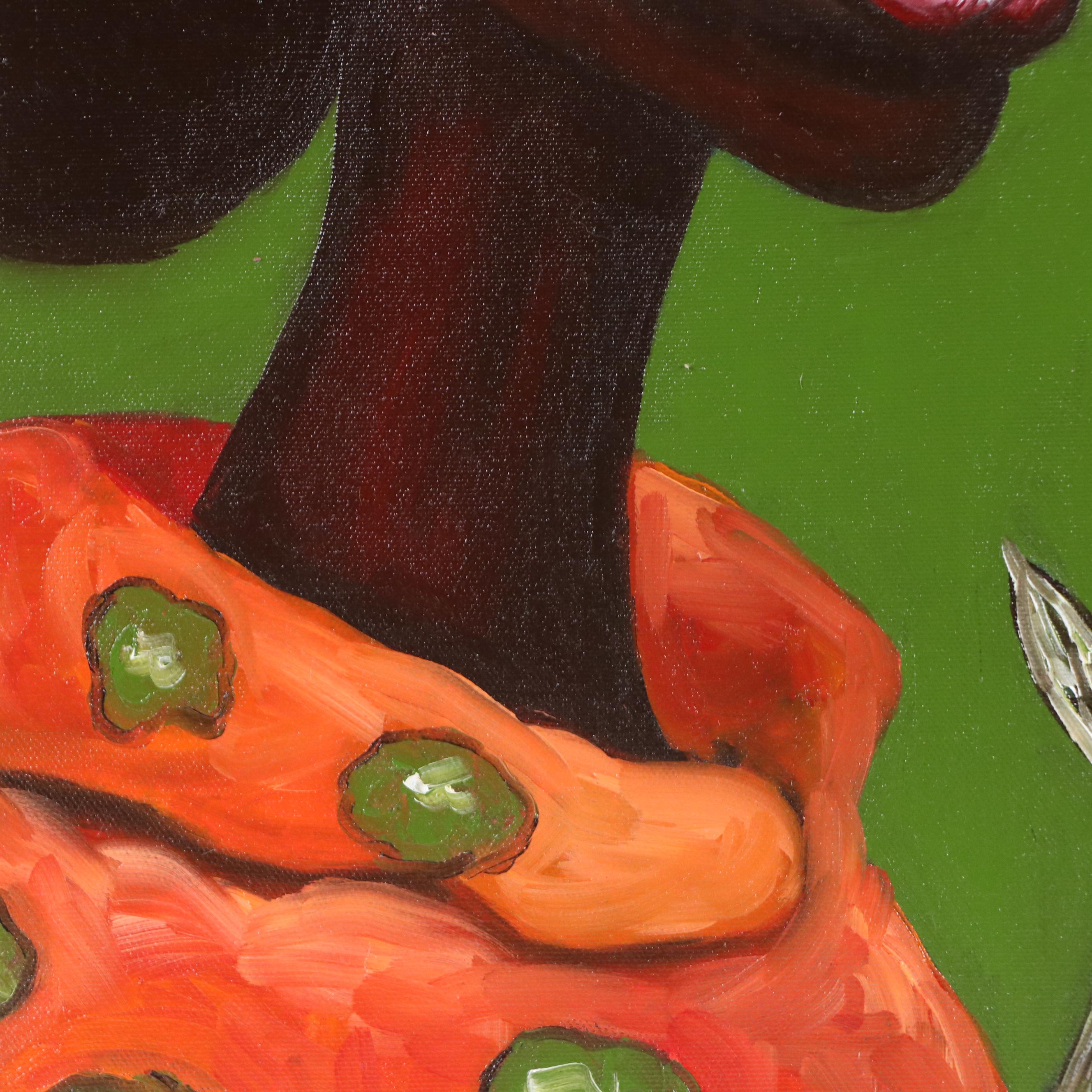 Oluwakemi Omowaire Oil Portrait Painting of Woman in Glasses, 2025