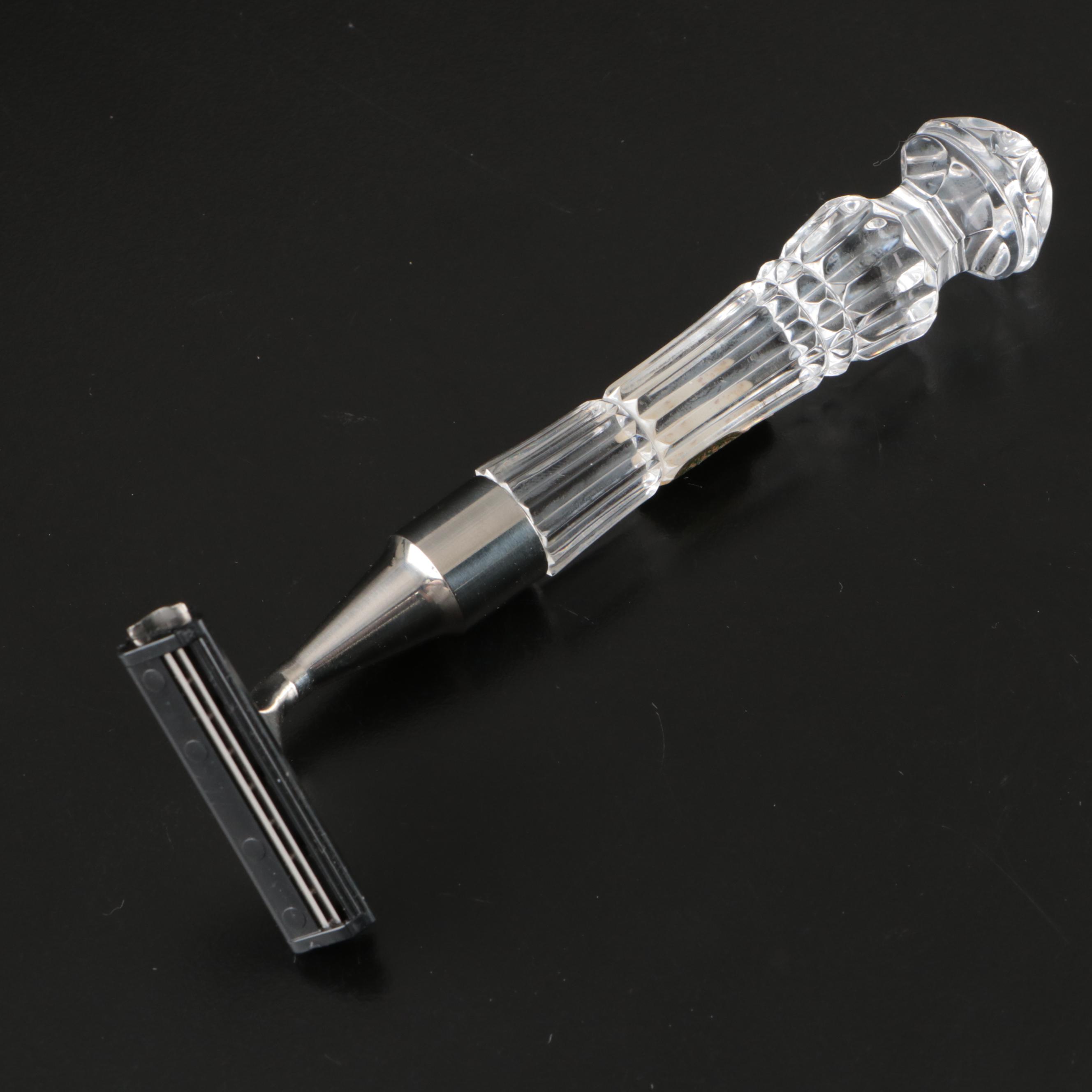 Waterford Crystal and Stainless Steel Razor