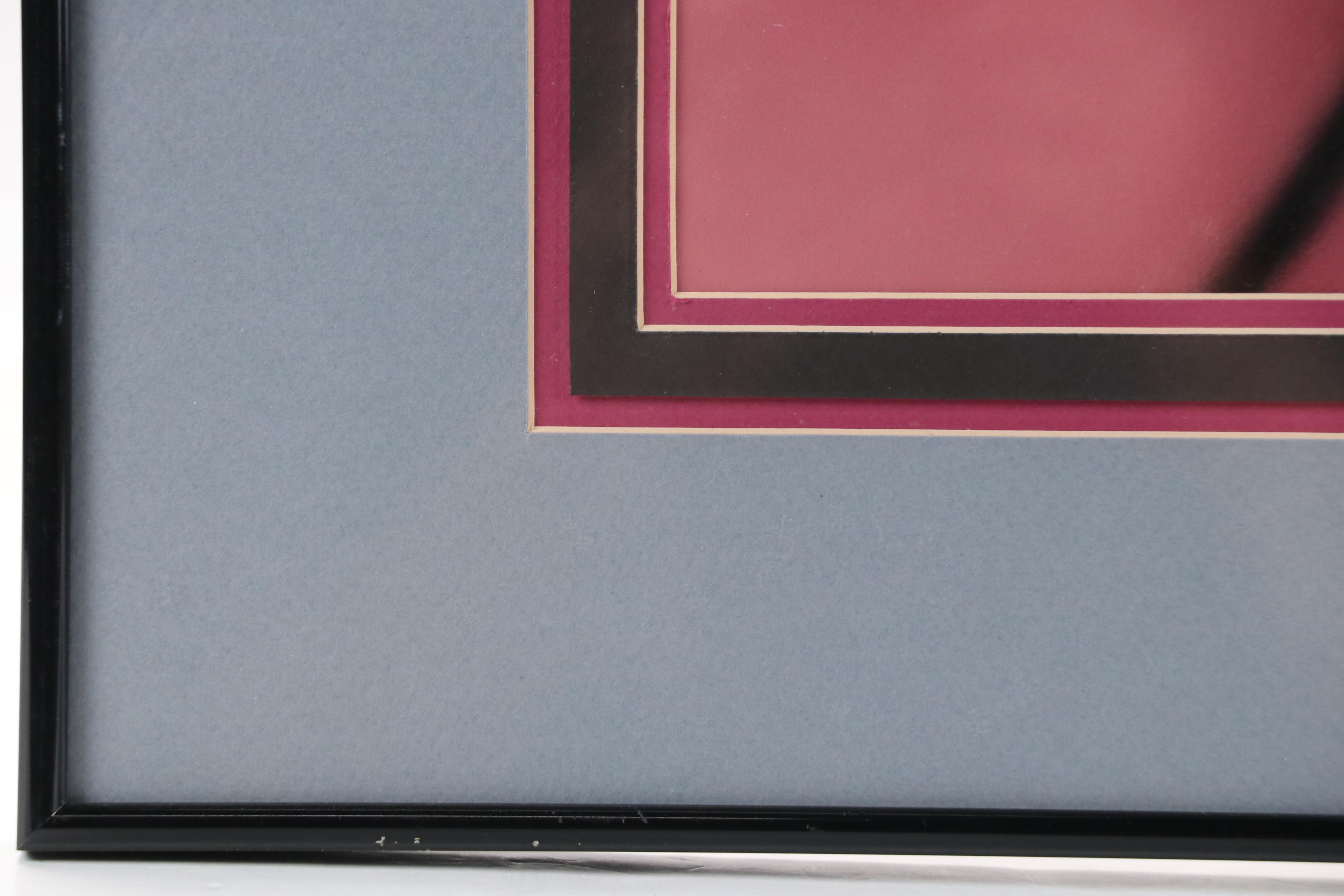 Robert Redbird Mixed Media Painting, Late 20th Century