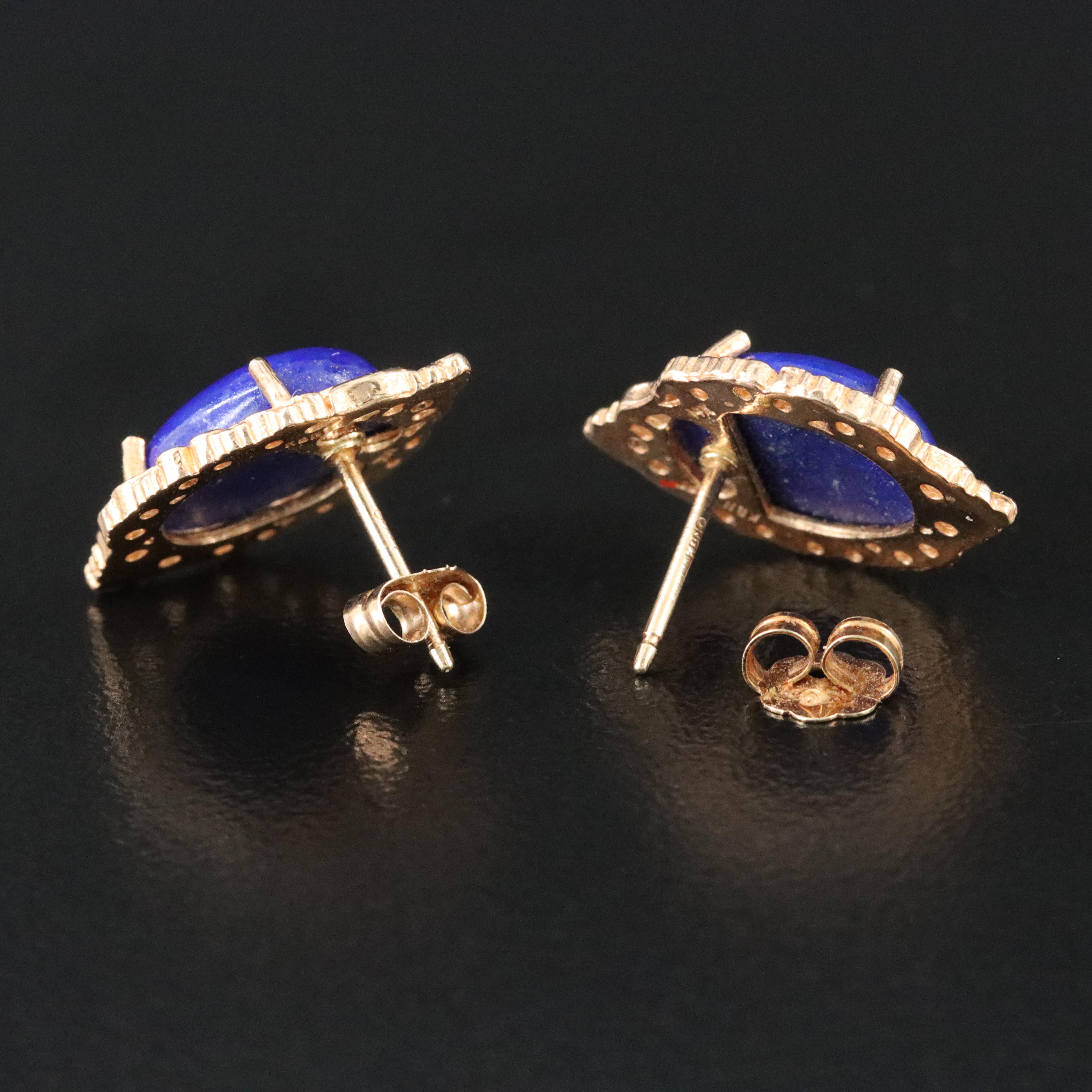 Kabana 14K Lapis Lazuli Earrings