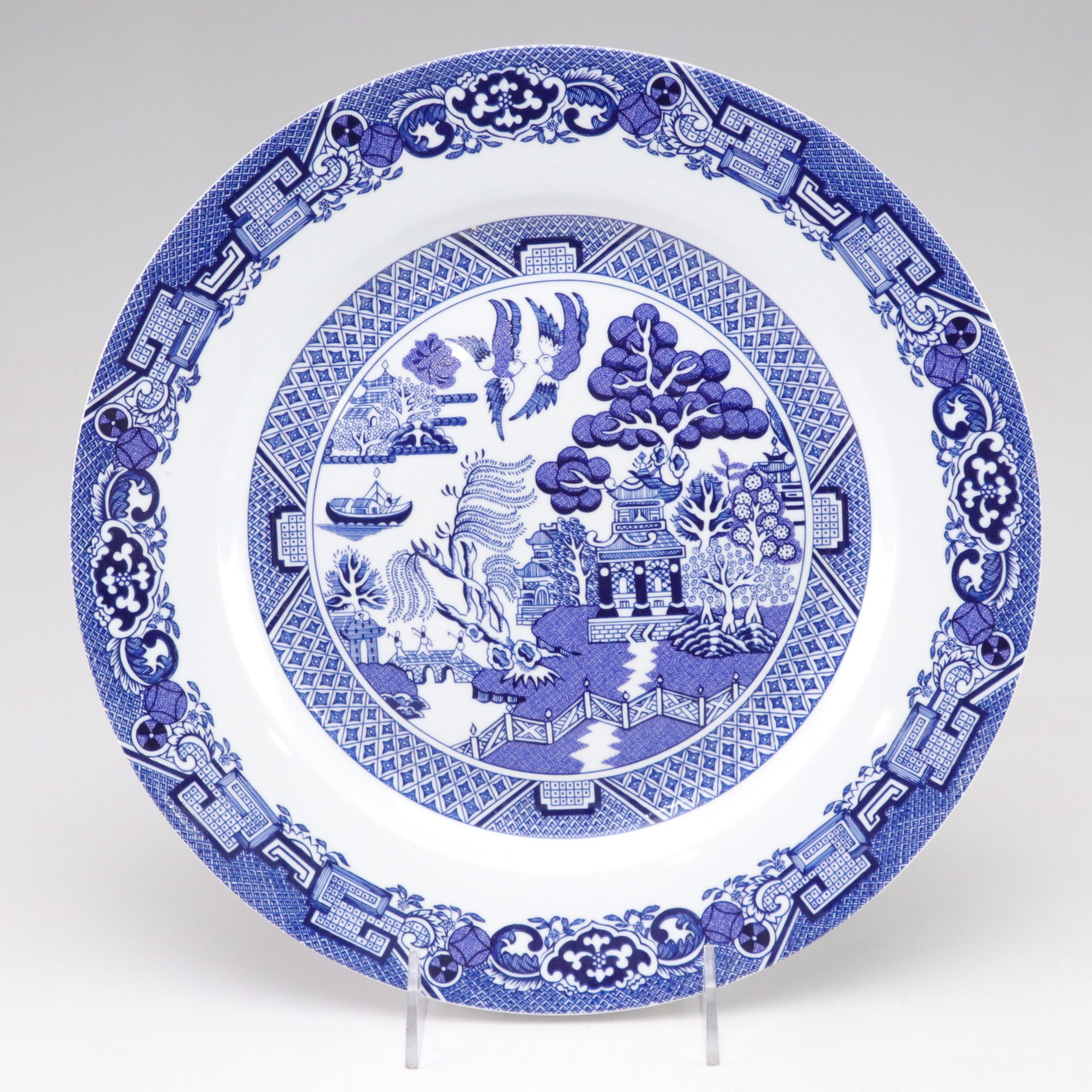 Royal Cuthbertson "Blue Willow" Coffee Set and Serveware