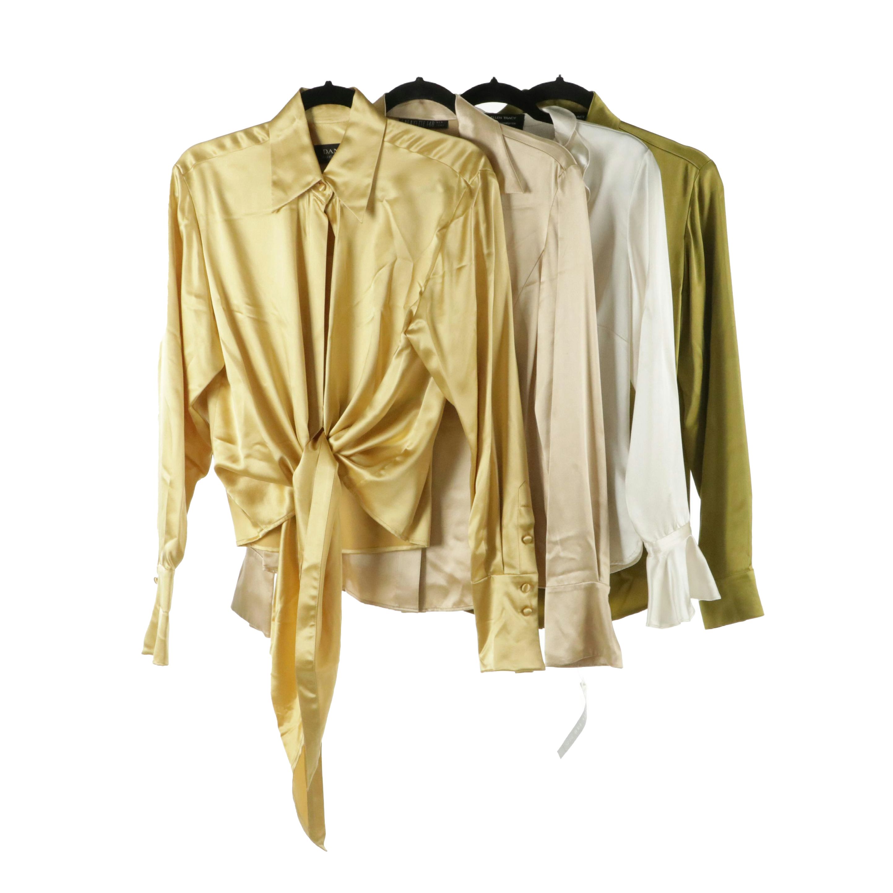 Silk Button-Down Blouses from Ellen Tracy, Dana Buchman and More