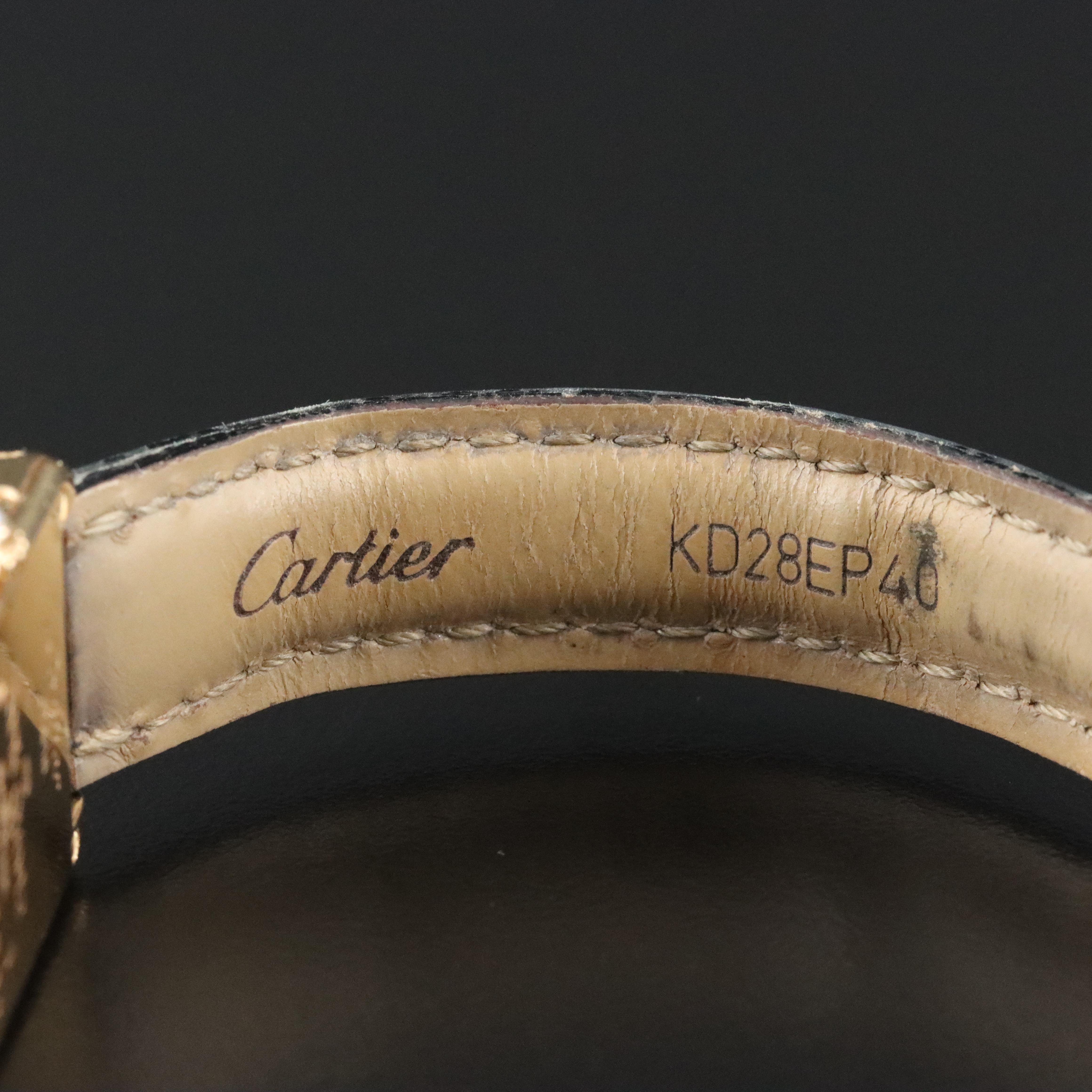 Cartier 18K Mini Tank Quartz Model 11410 Factory Diamond Watch