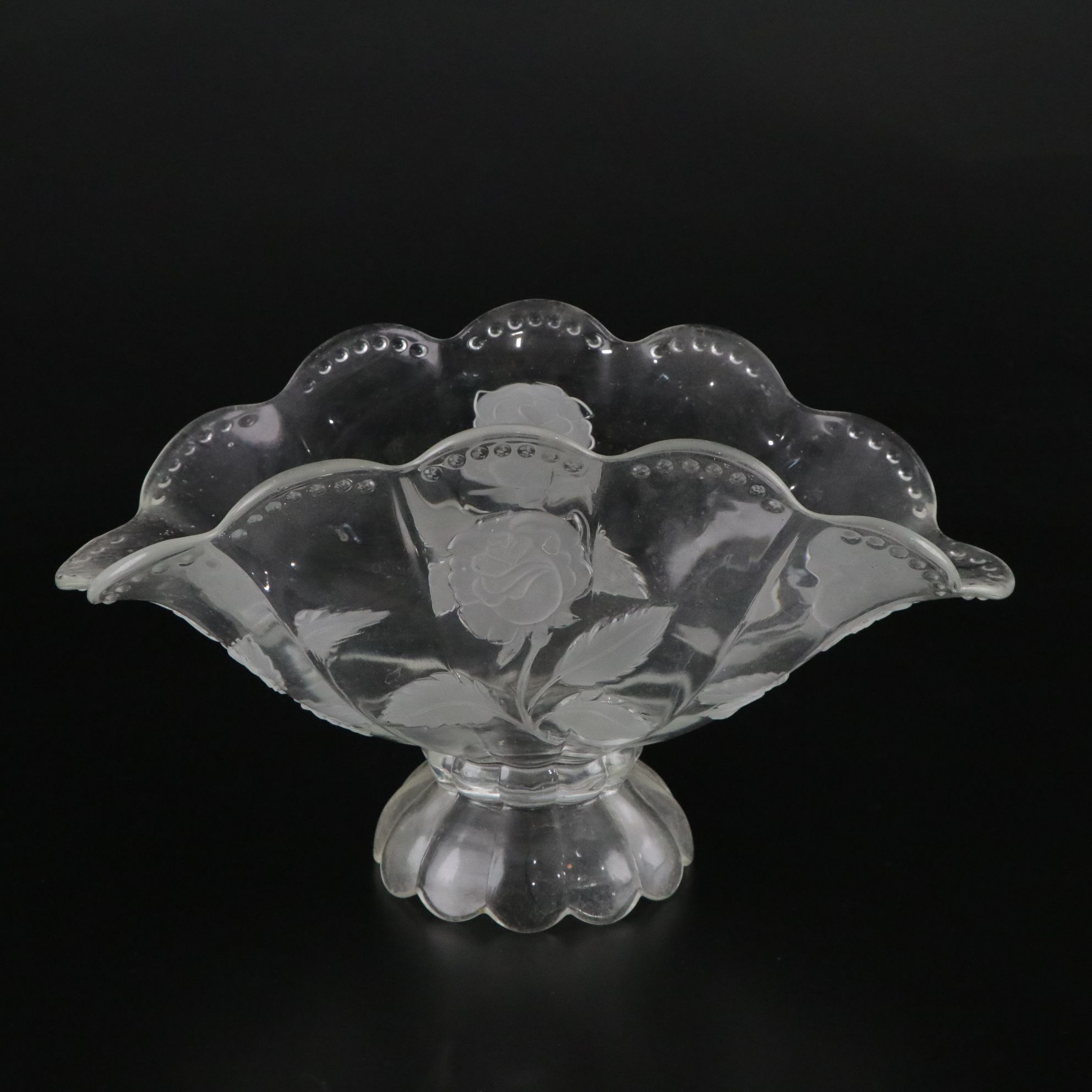 Frosted Rose Fruit Bowl, Roosting Chicken Dish & More