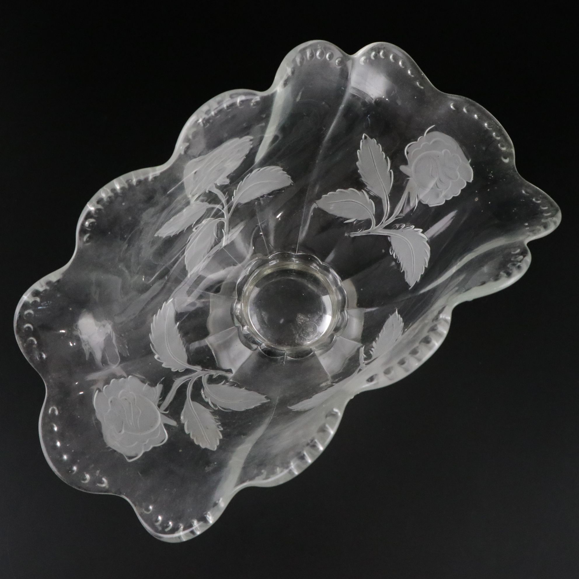 Frosted Rose Fruit Bowl, Roosting Chicken Dish & More