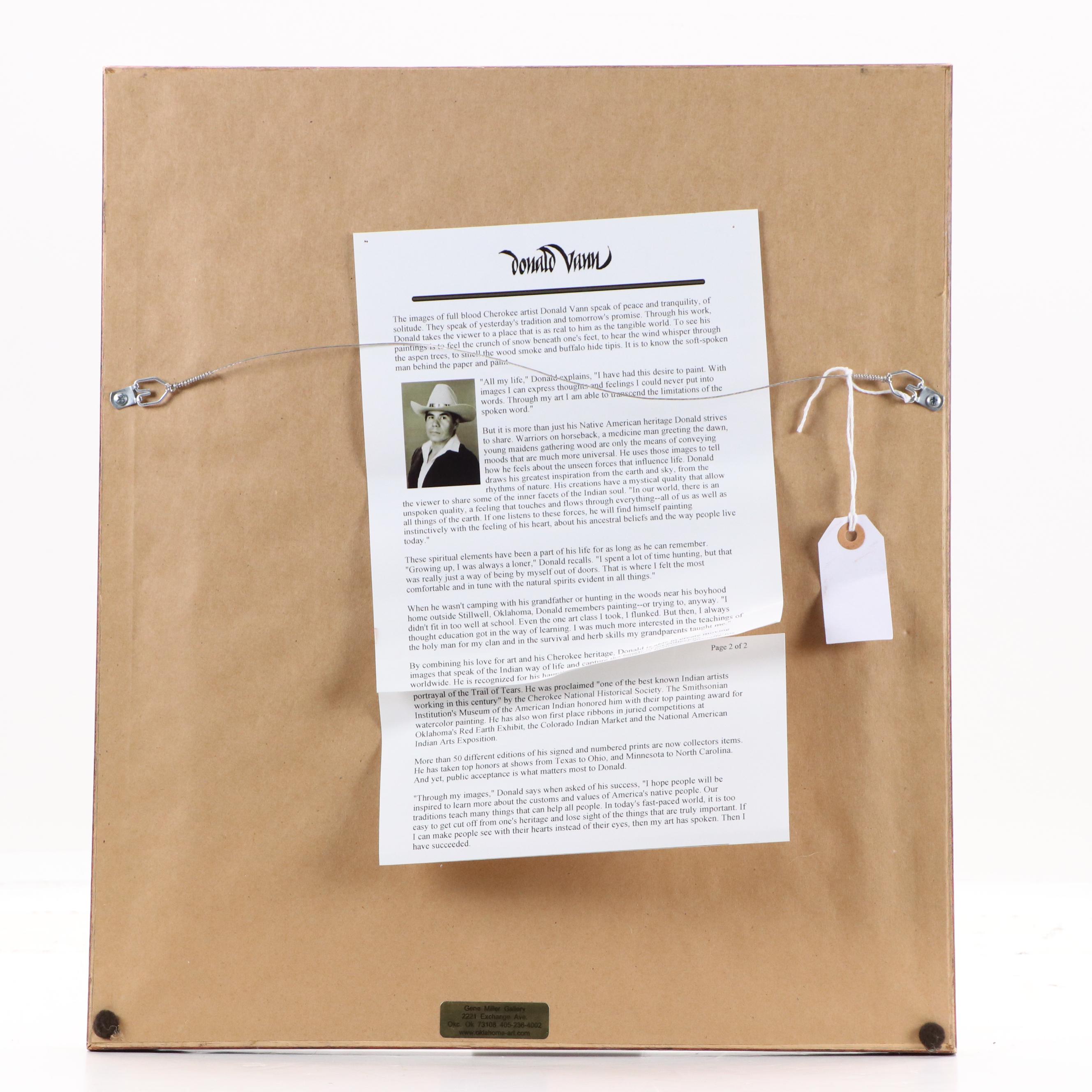 Donald Vann Graphite Drawing of Doe "Fall," 1969