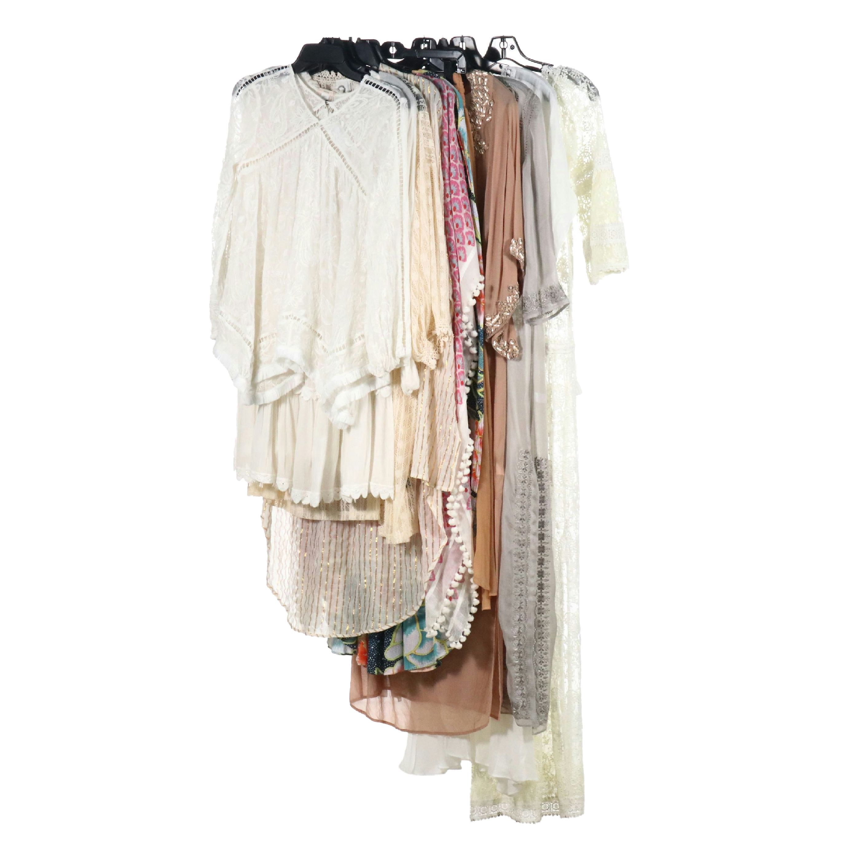 Florbella Silk Embellished, Mara Hoffman Printed and Other Kaftans and Coverups