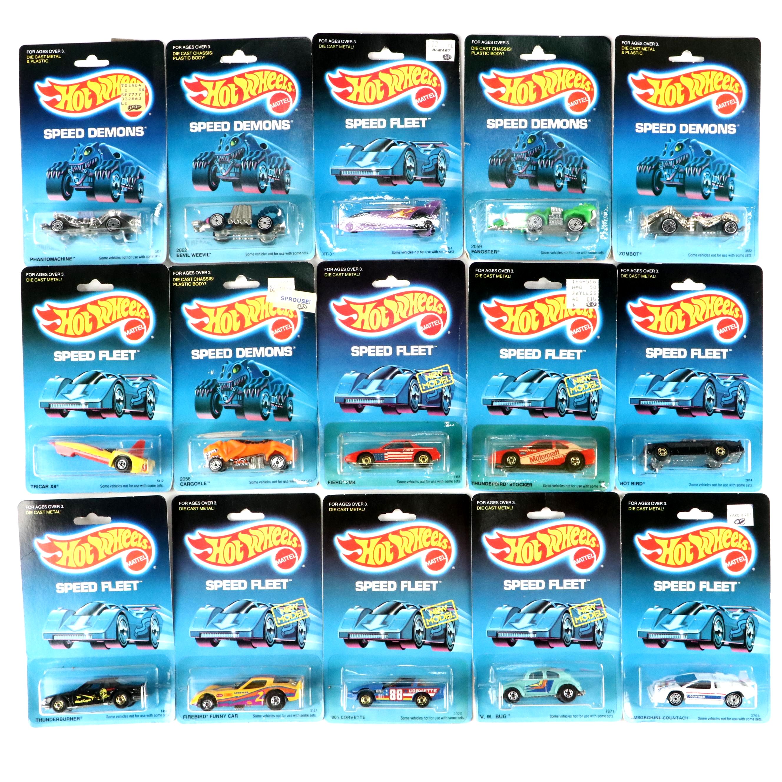 Hot Wheels "Thunderbird Stocker," "Evil Weevil" and More Speed Fleet Series Cars