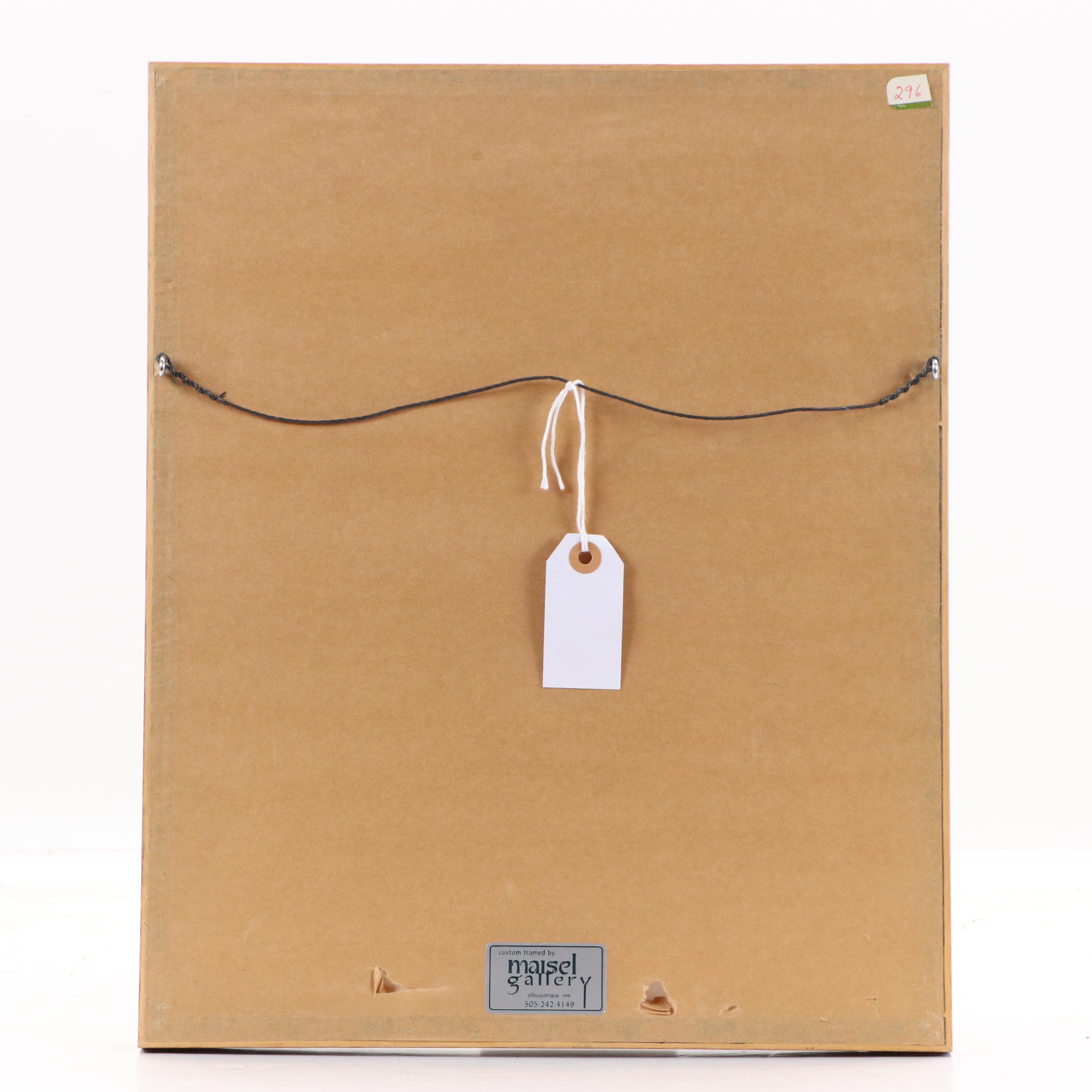 Paul Vigil Watercolor Painting of Indigenous Dancer, 1970