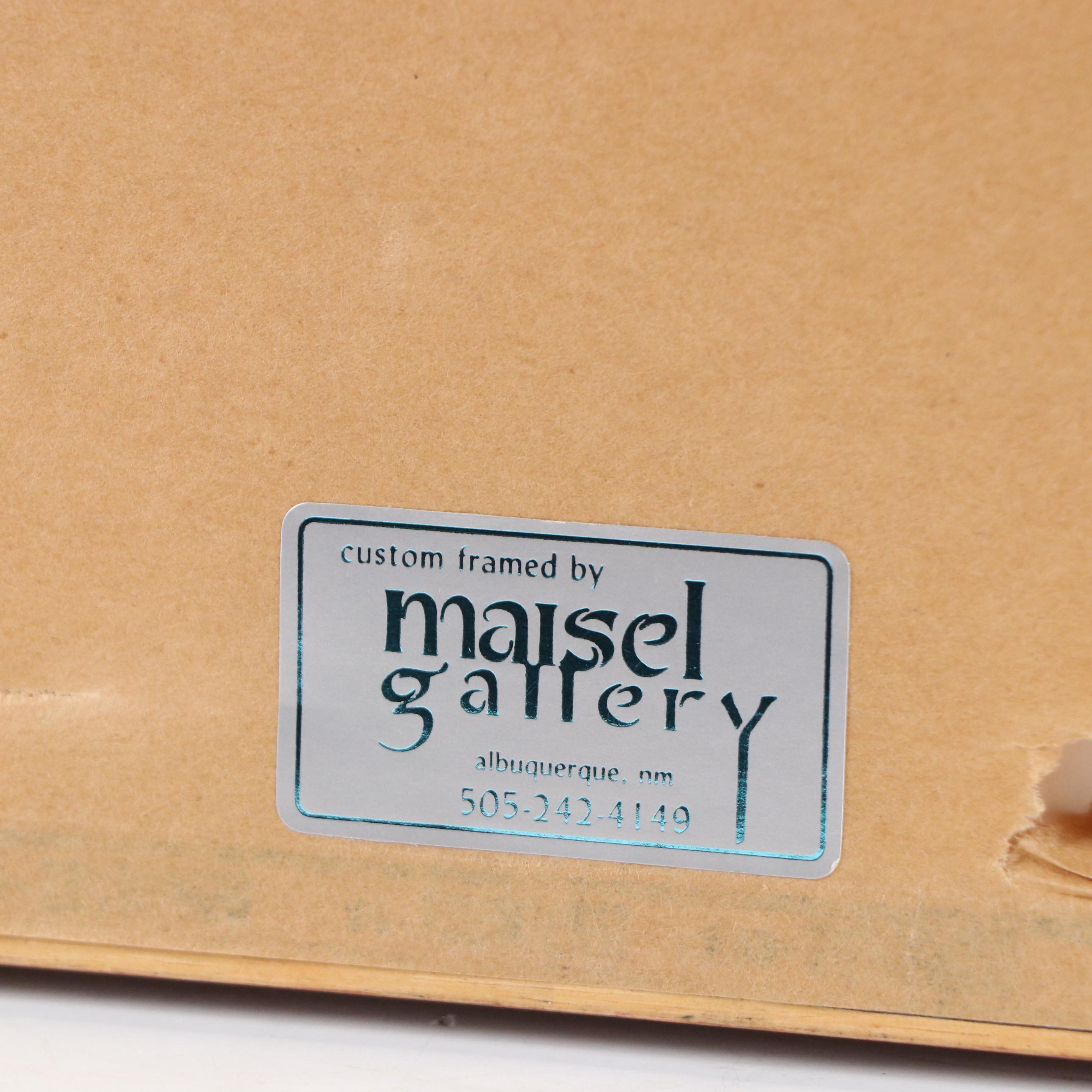 Paul Vigil Watercolor Painting of Indigenous Dancer, 1970