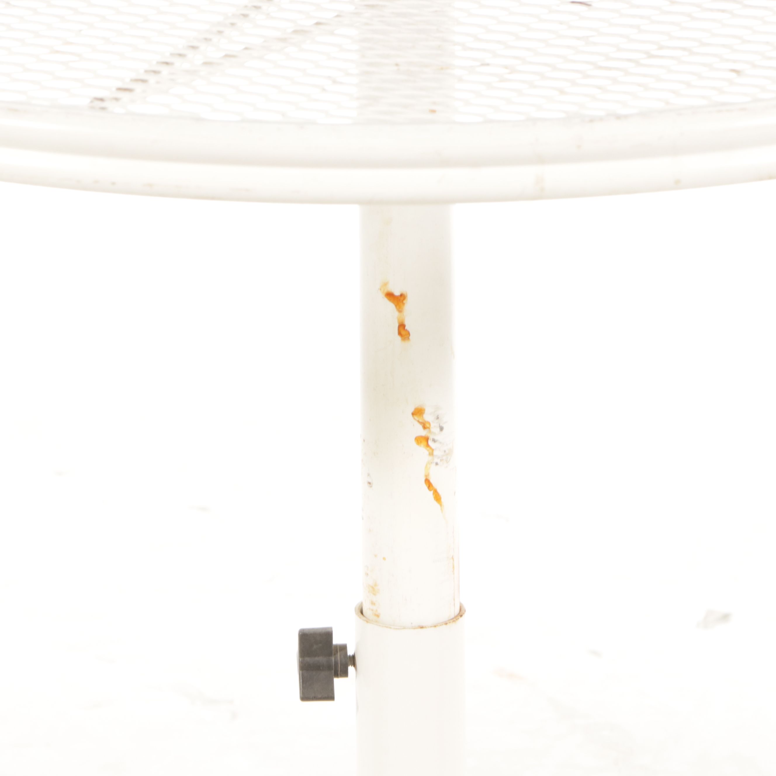 Homecrest White-Painted Wrought Iron Patio Furniture with Cushions