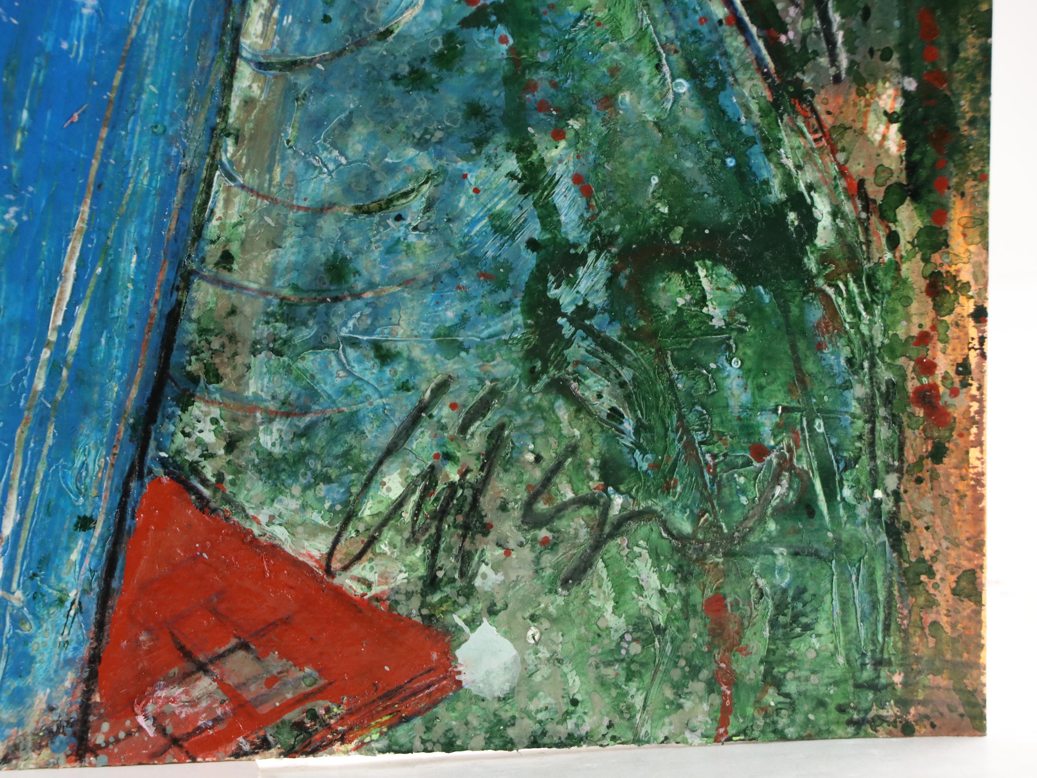 Harry Hilson Acrylic Painting "News from the White House"