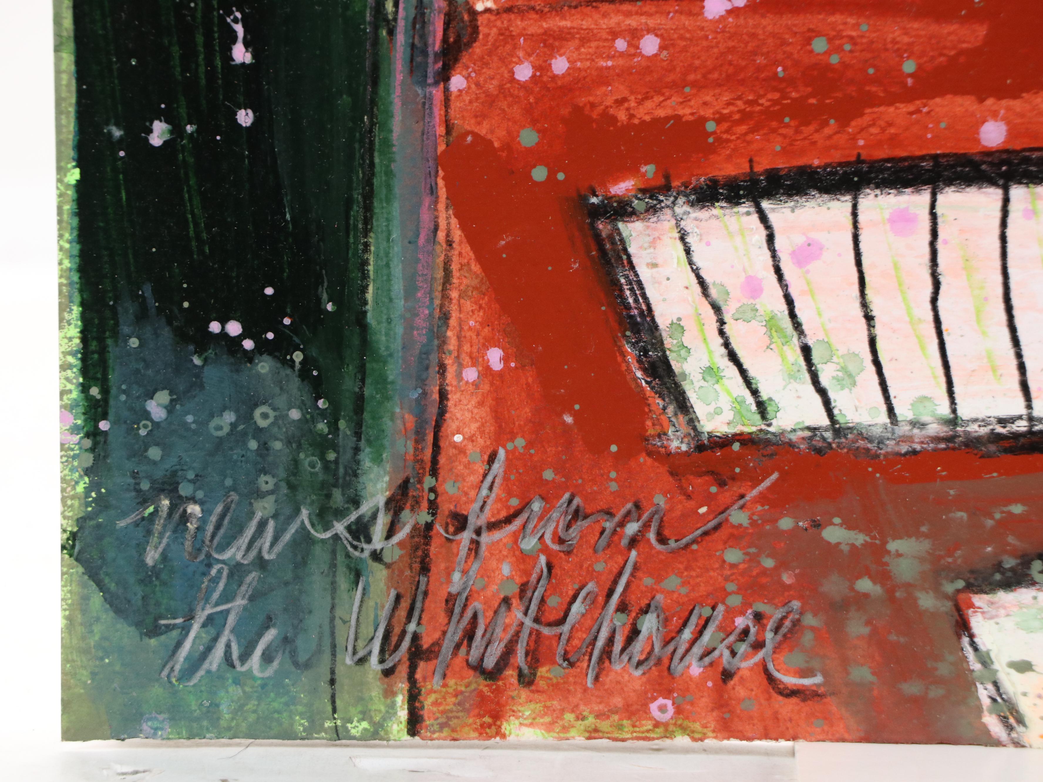 Harry Hilson Acrylic Painting "News from the White House"