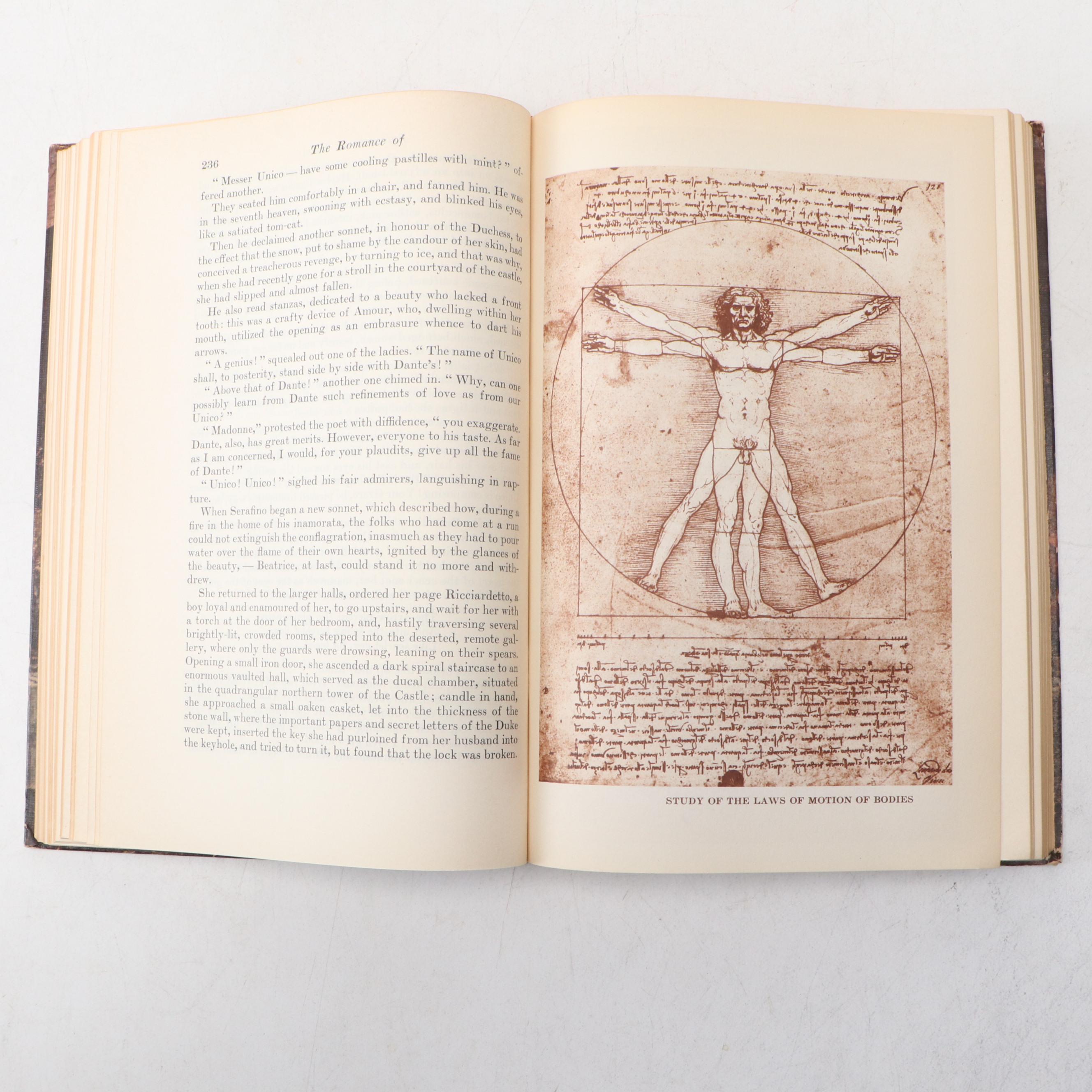 Illustrated "The Romance of Leonardo da Vinci" by Dmitri Merejcovski, 1954