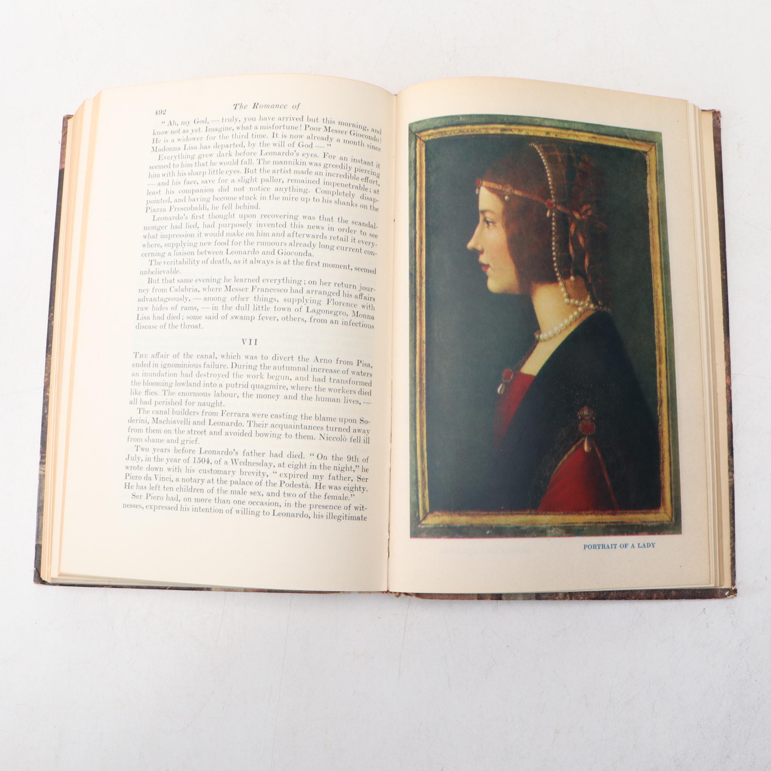 Illustrated "The Romance of Leonardo da Vinci" by Dmitri Merejcovski, 1954