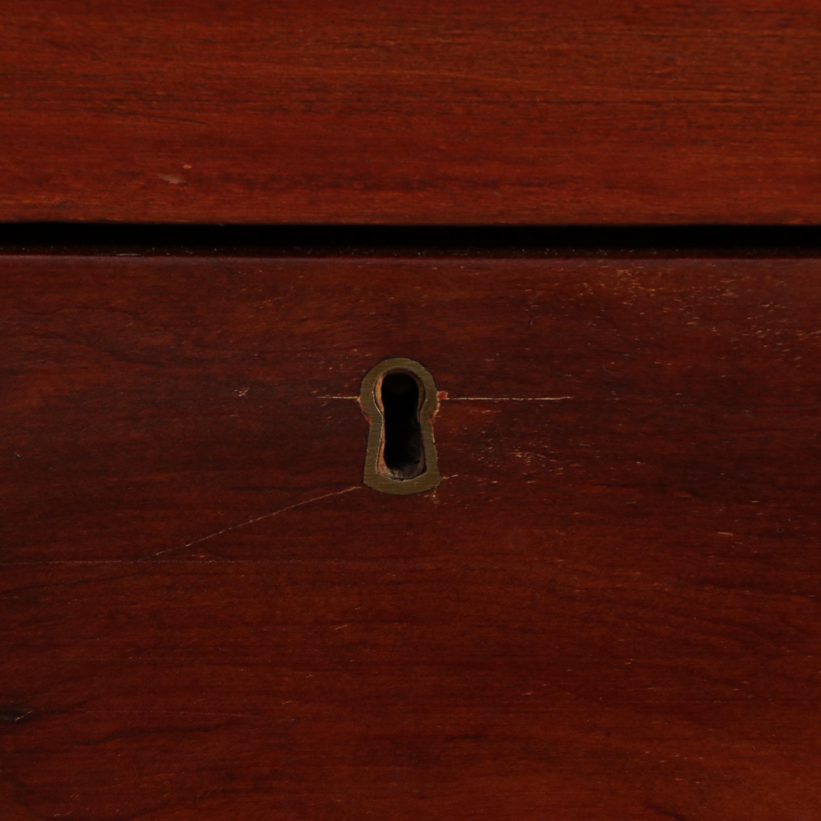 American Empire Style Mahogany Finish Chest Of Drawers, Mid to Late 19th Century