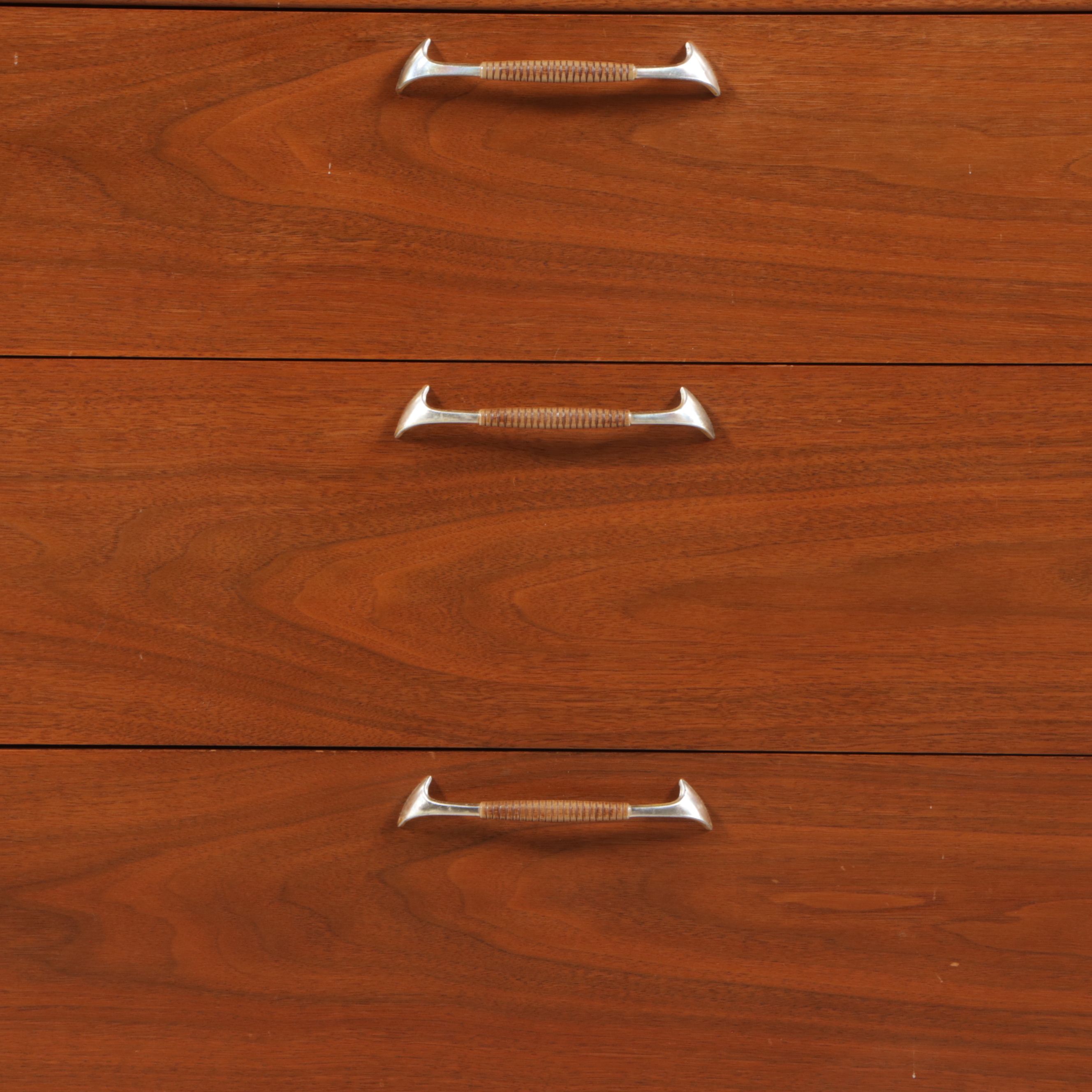 Drexel Mid Century Modern Style Walnut Chest of Drawers