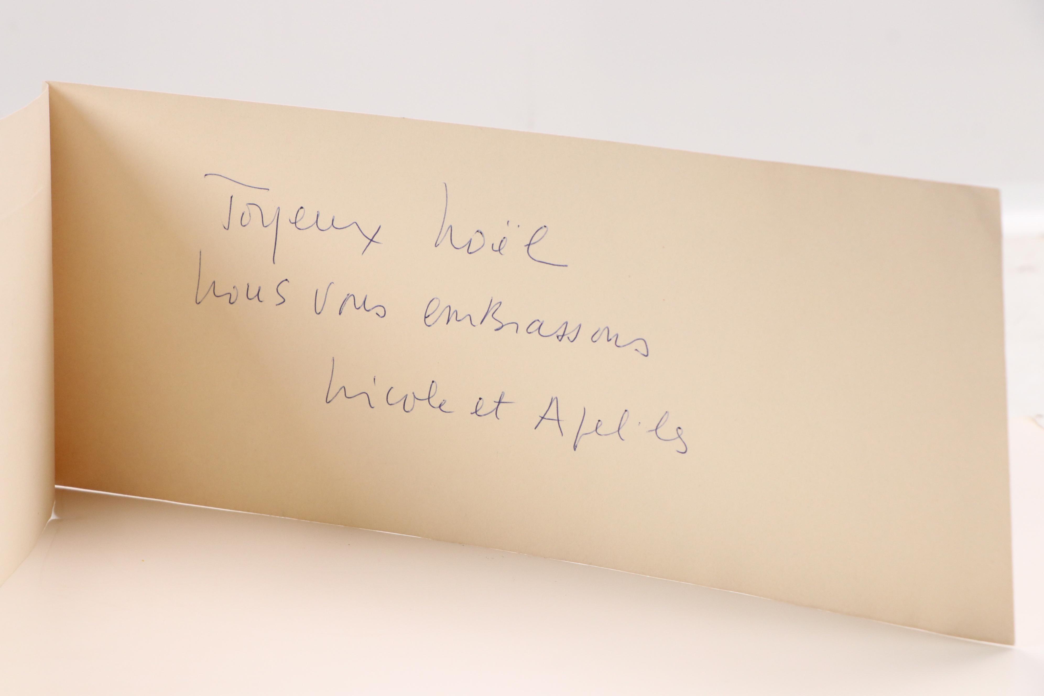 French Etching With Drypoint of Forested Landscape in Snow