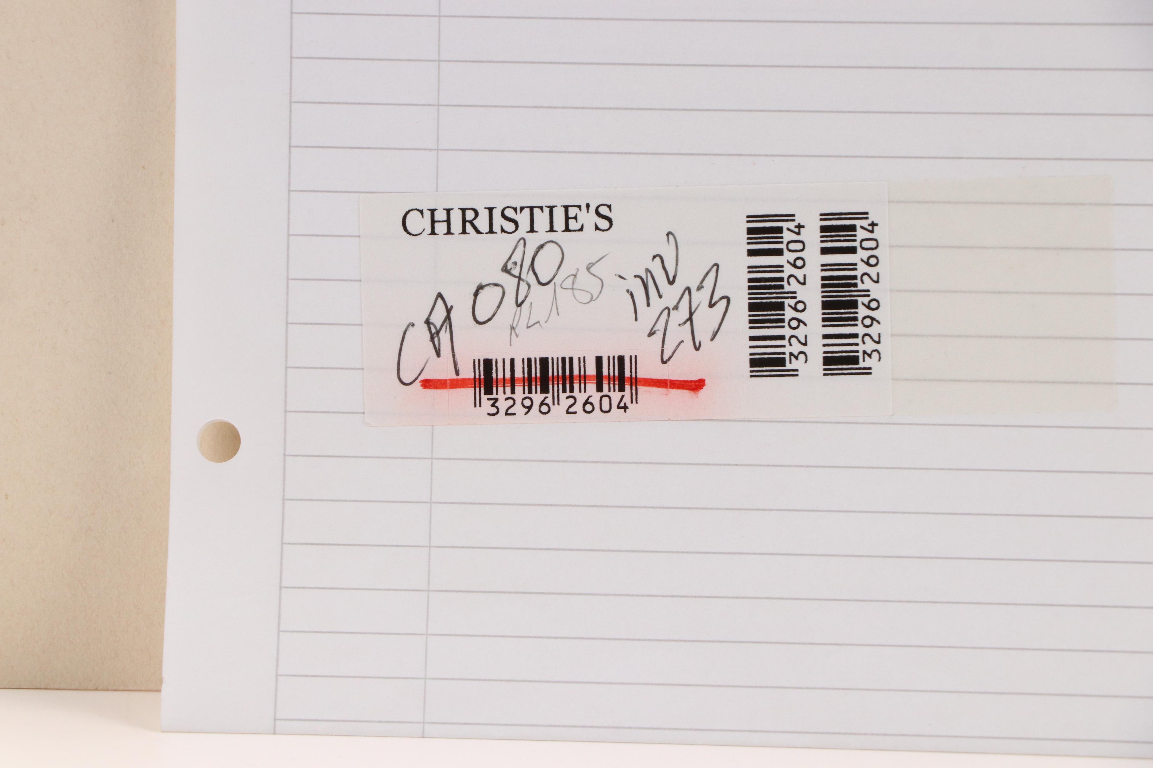 French Etching With Drypoint of Forested Landscape in Snow