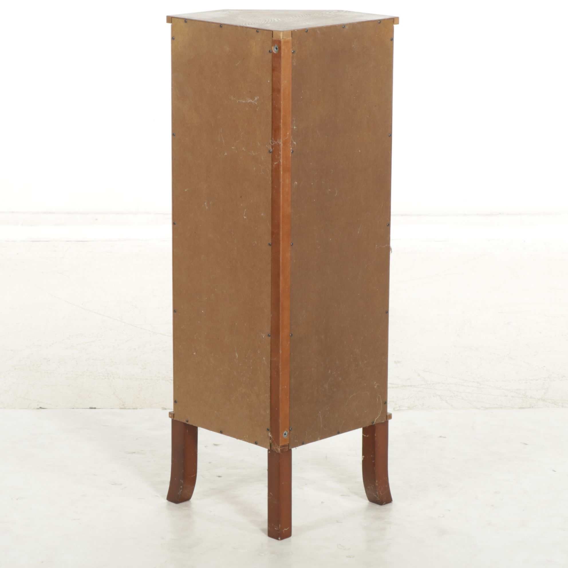 Wood Corner Curio Cabinet, Late 20th Century