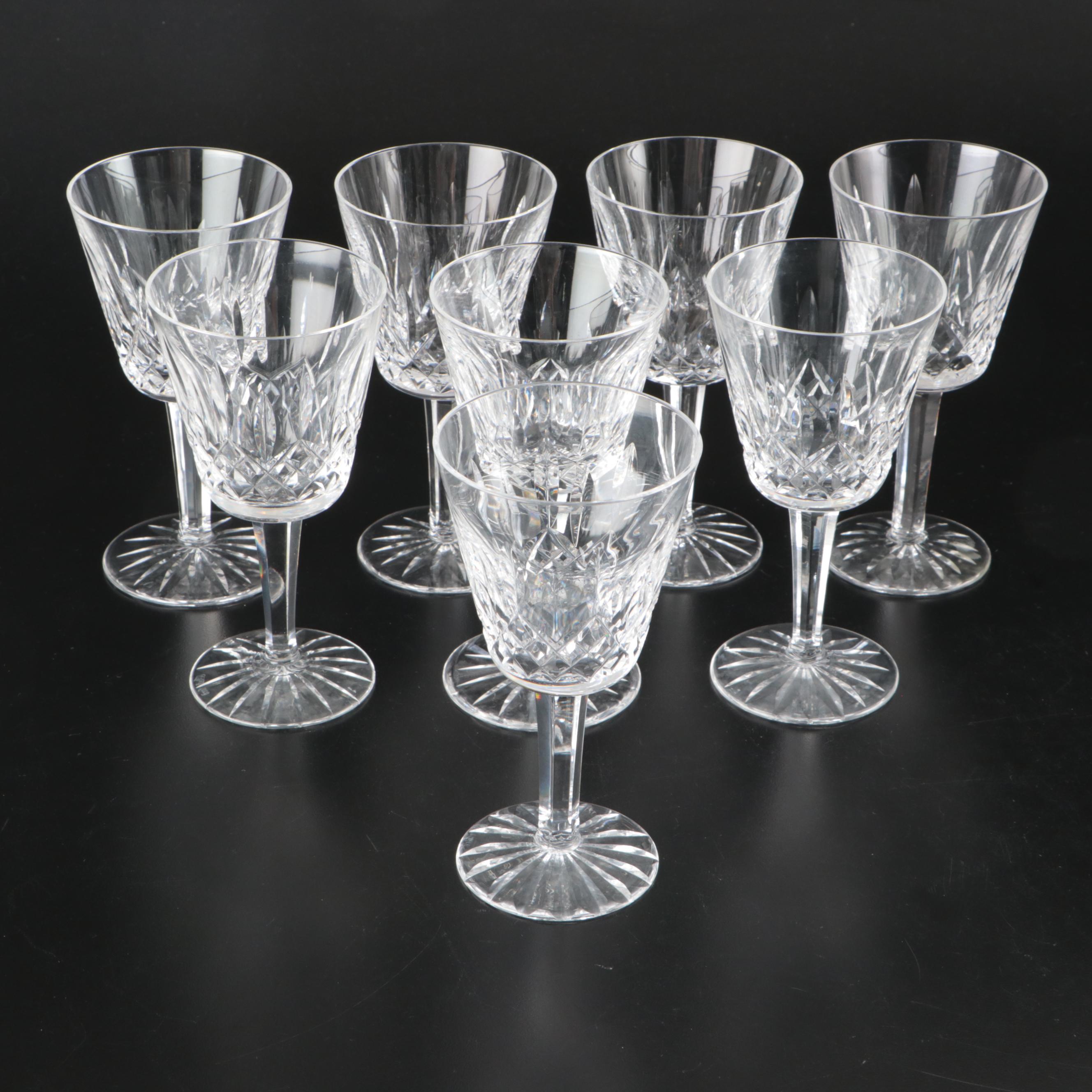 Waterford "Lismore" Crystal Claret Glasses