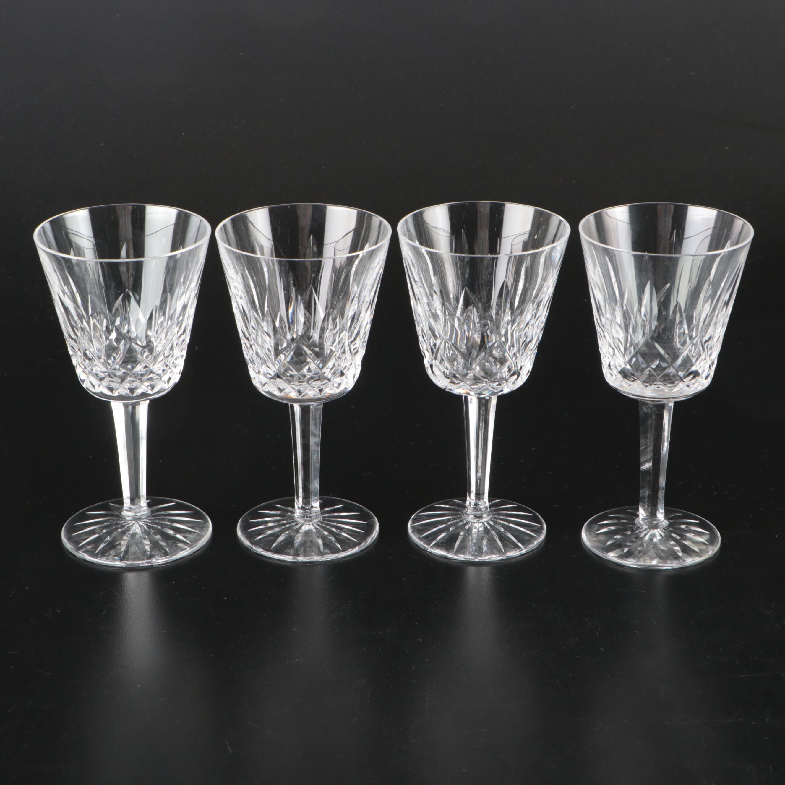 Waterford "Lismore" Crystal Claret Glasses