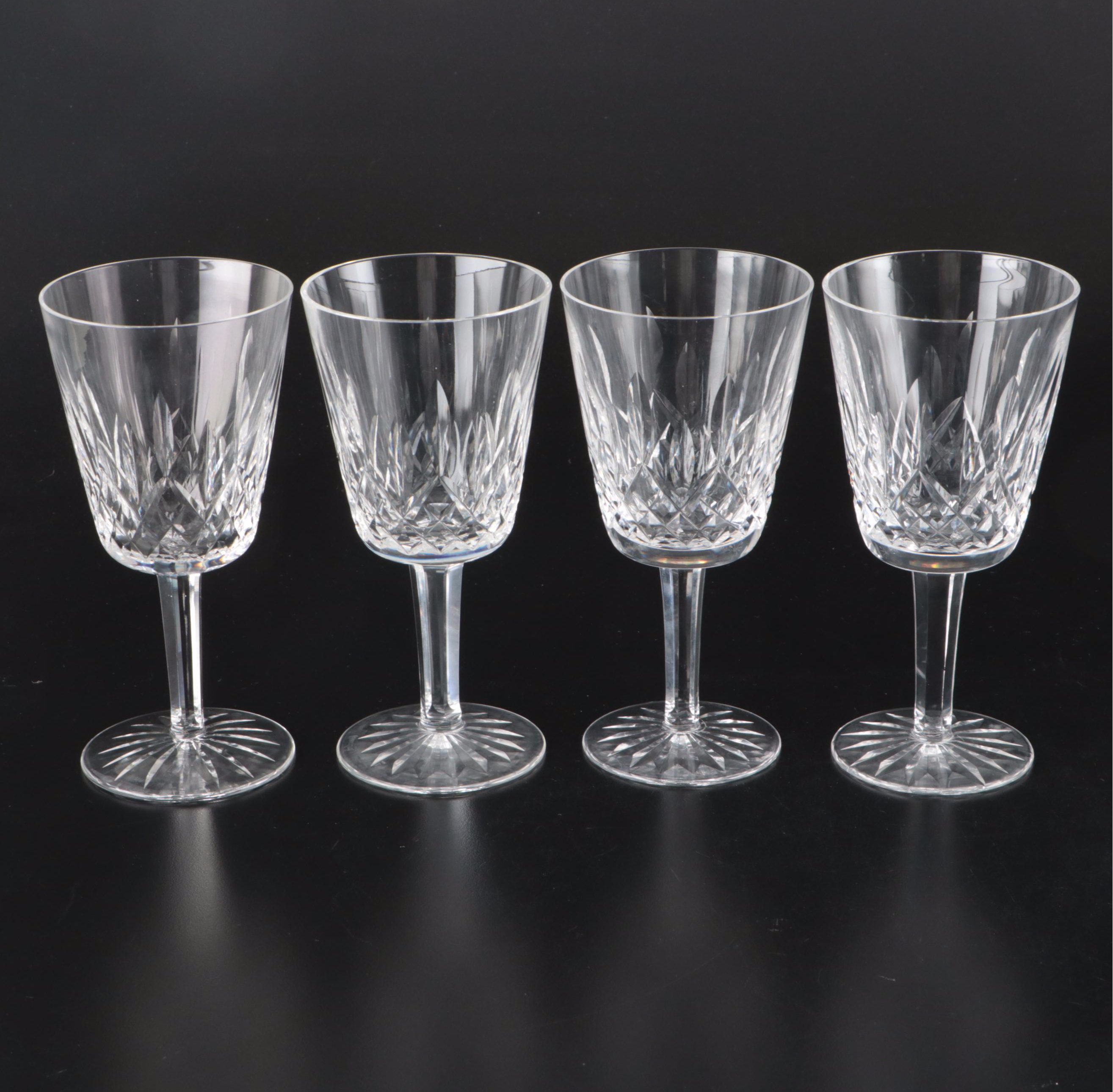 Waterford "Lismore" Crystal Water Goblets