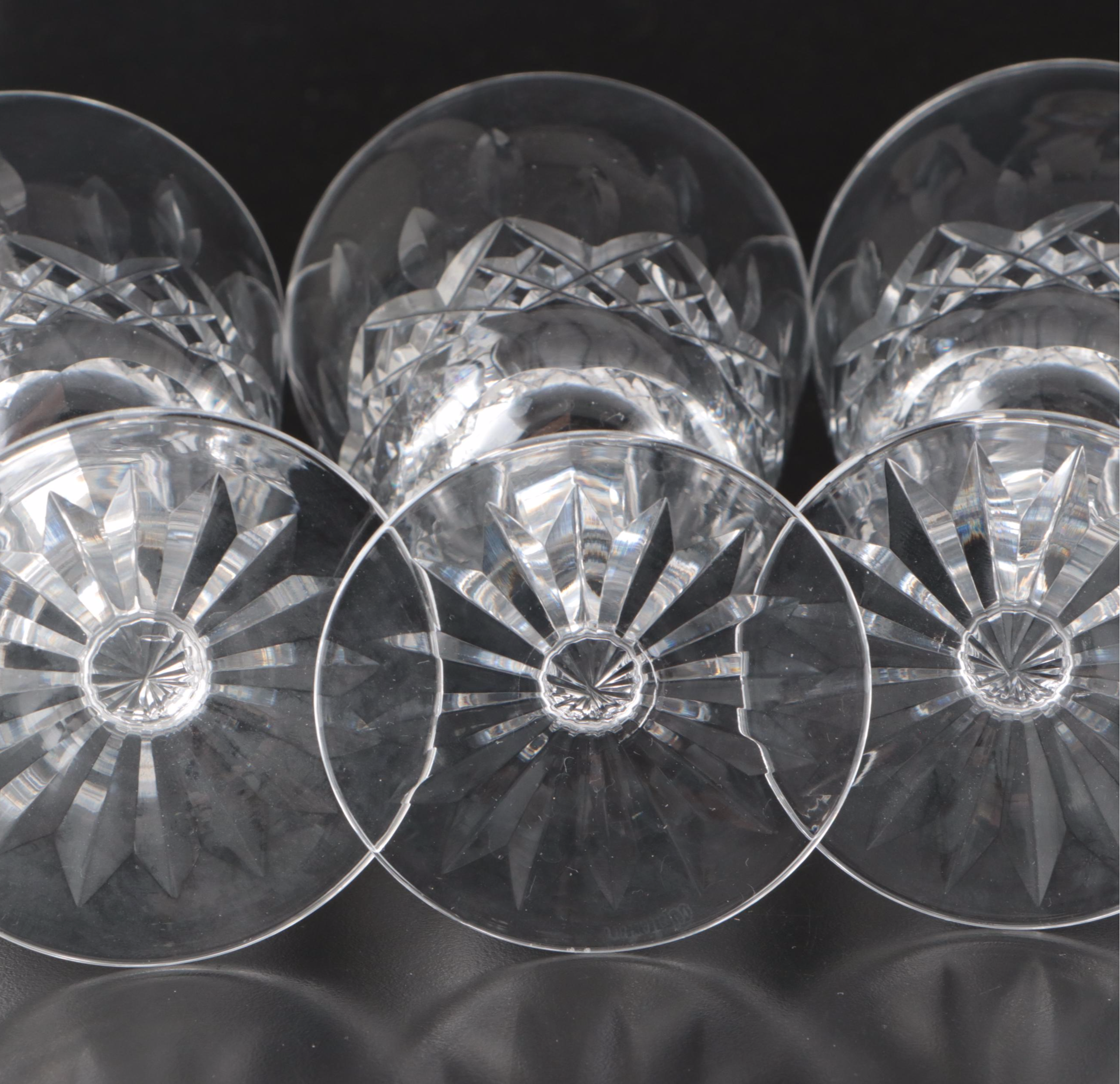 Waterford "Lismore" Crystal Water Goblets